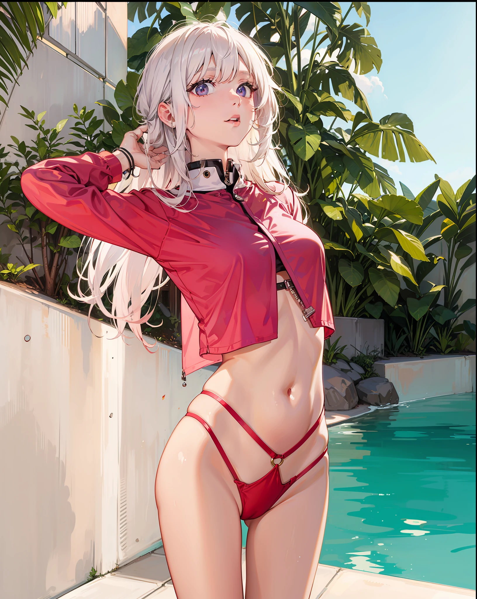 I want an undistorted image of a sexy girl
