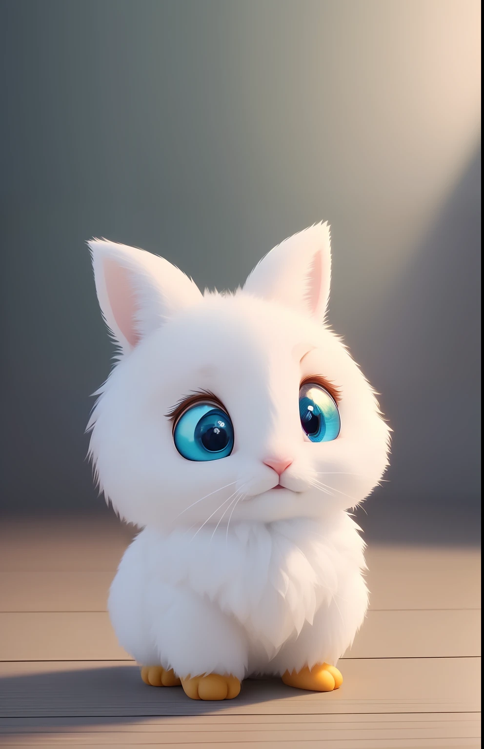 (masterpiece), (best quality), (ultra-detailed), (full body:1.2), Super cute, Pixar, Baby rabbit in pajamas, Big bright eyes, Fluffy, Smile, Delicate and fine, Fairy tales, Incredibly high detailed, Pixar style, Bright color palette, Natural light, Simple background with pure color, Octane render, Trending on Artstation, Gorgeous, Ultra wide angle, 8k, HD, Realistic