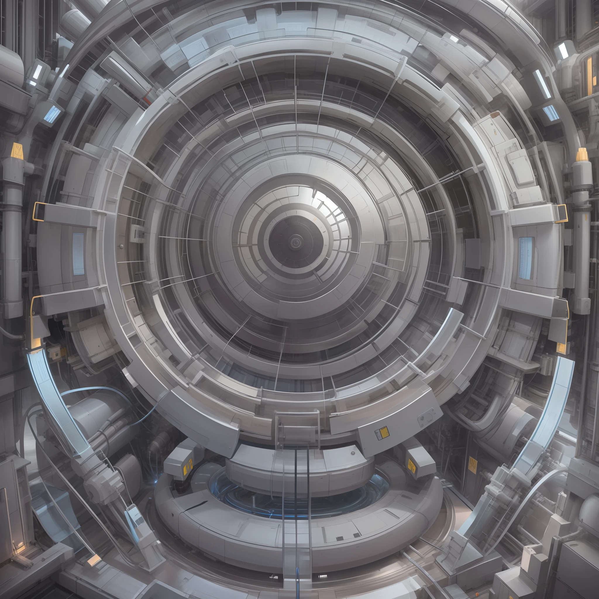 Make a tubular particle generator, extremamente detalhado, Ultra Detalhado, modern and technologically advanced. cores vibrantes, Grey Rays a Futuristic Time Machine.