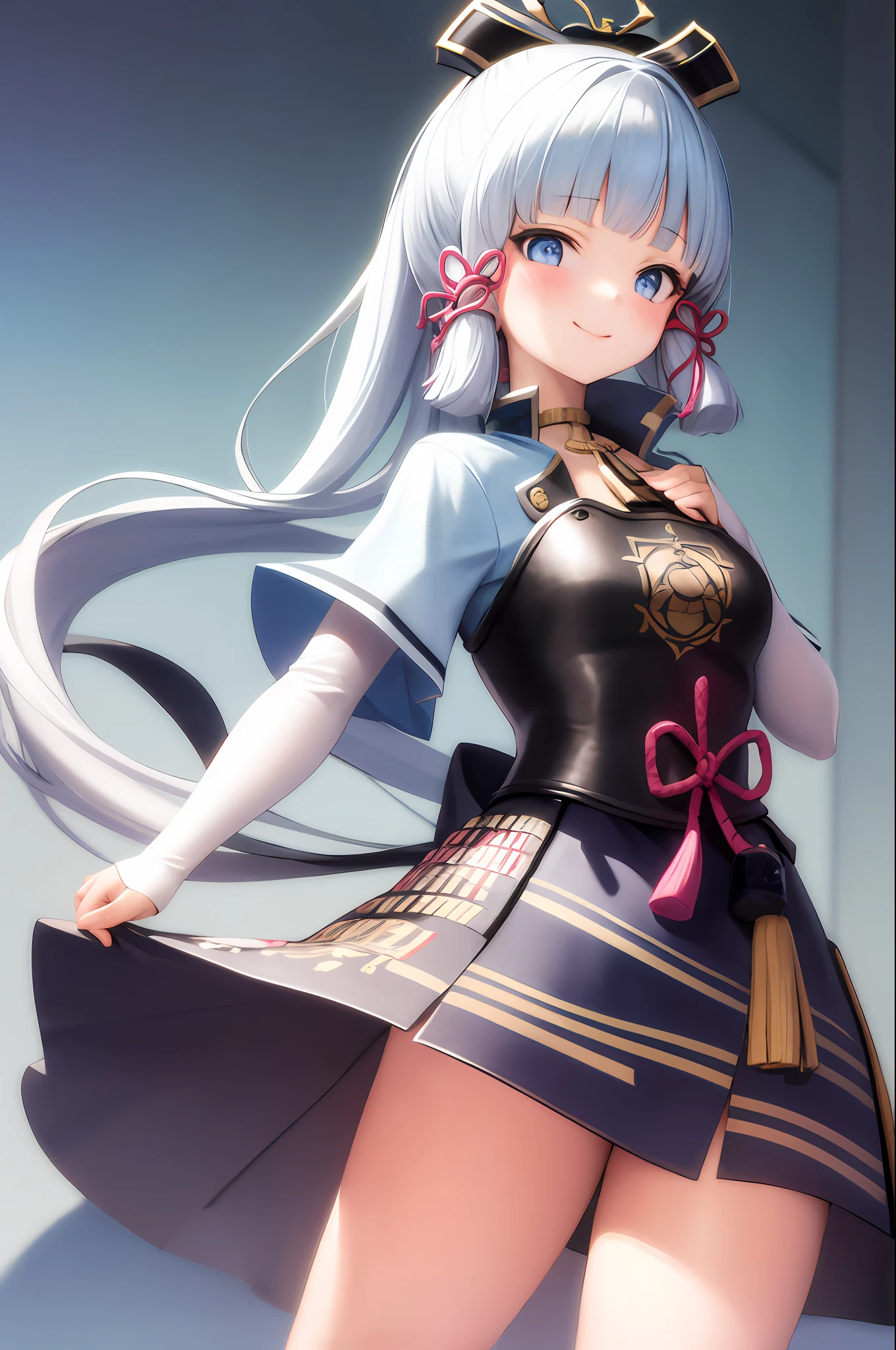tmasterpiece,A high resolution,best qualtiy,1girl solo,kamisato_ayaka,ssmile,JK
