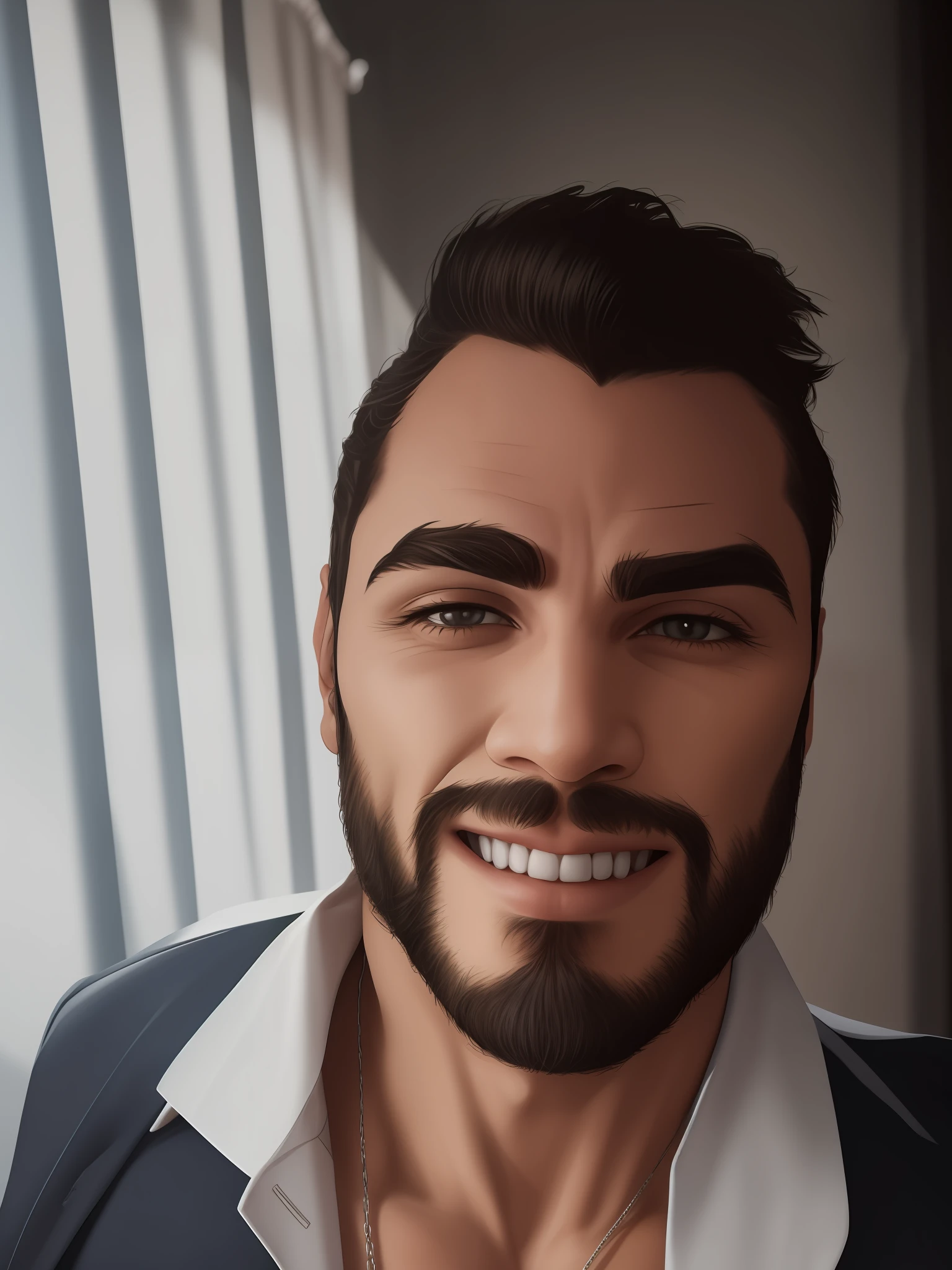 Um homem de roupa preta,terno e gravata, 8k