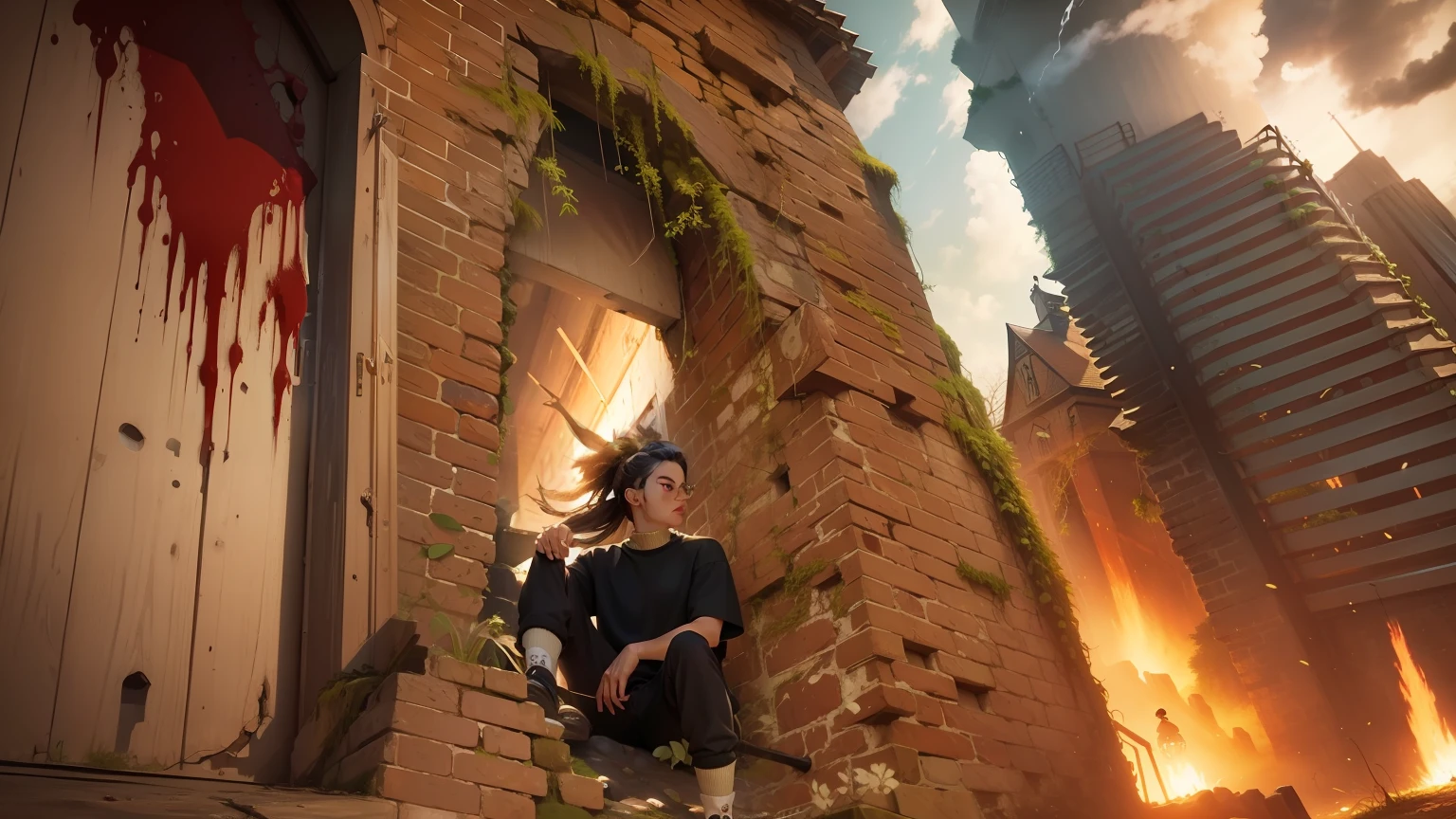 moss on the wall, realism, cinematic
