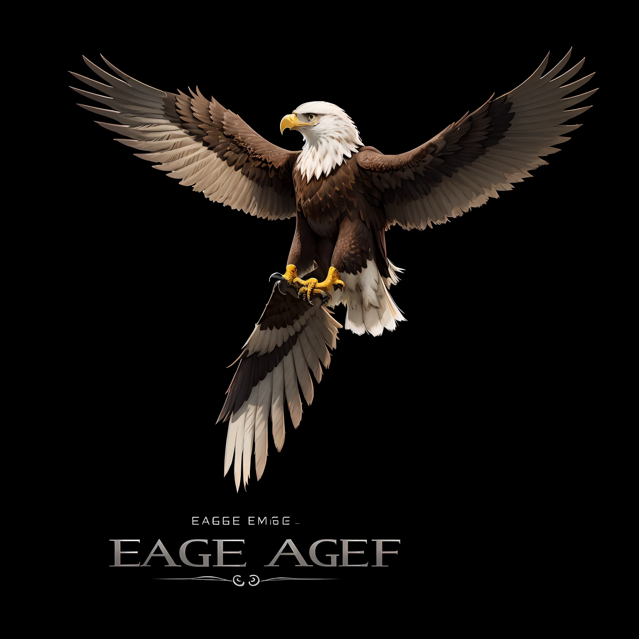 Eagle logo, 2D, --auto