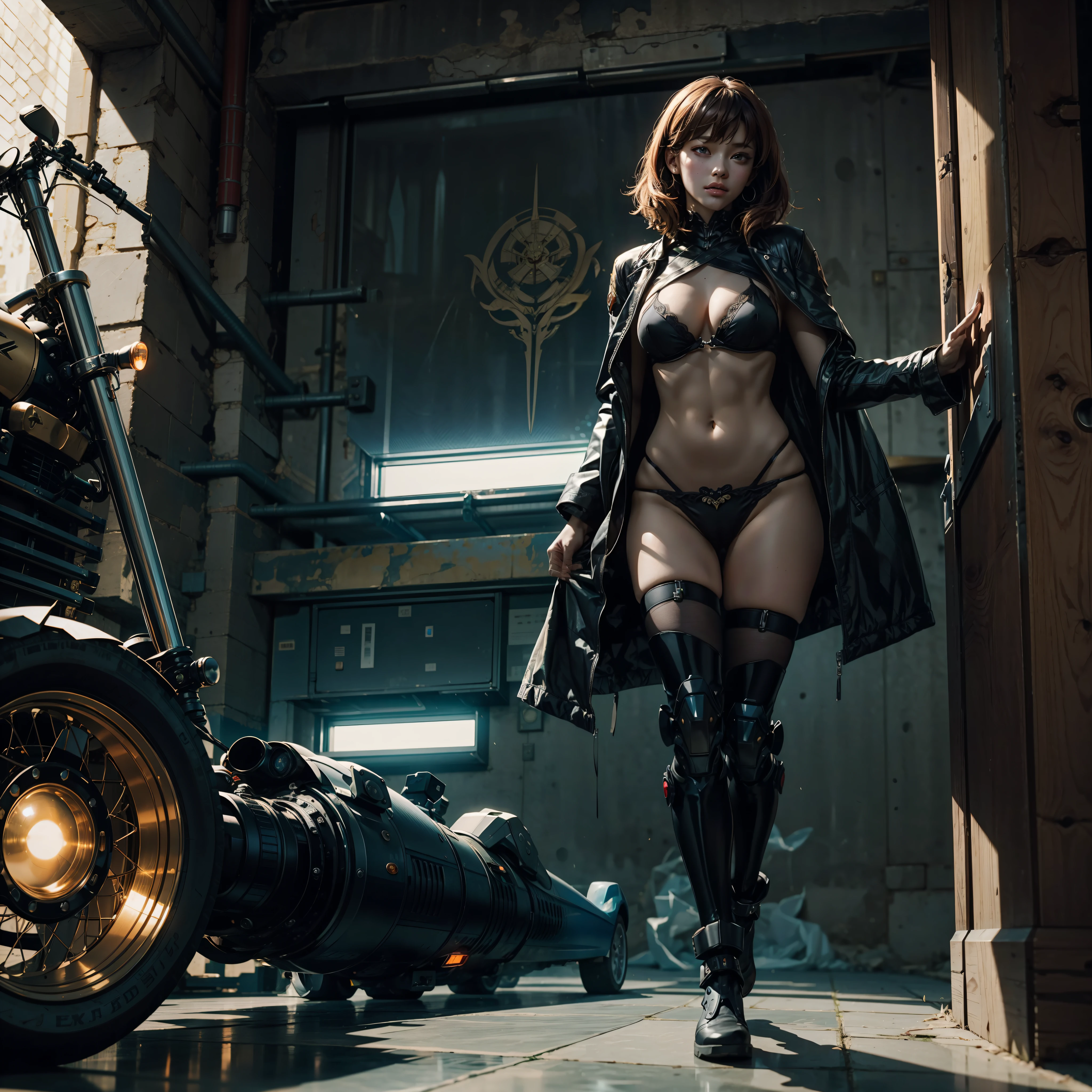 mature female synthetic Armored Suit GSDF cyborgs "full-body prosthesis" augmented-cybernetic strange Urban sundrop chaos Scene transparent "Motoko Kusanagi" contre-jours "Heavy Metal" Devastating Will-o'-the-wisp war cyberpunk battle "luis Royo" jukebox Commander African Goddess dazzling slow-motion walk Cosplay Major decorated "Scarlett Johansson" "Tina Turner" "Batou" Shirow's Pilots jacket cow-boy emblème "Ghost_in_the_shell" écusson key sunLight intricate luminescence volumetric ultra:1.5 pro-Photorealistic:1.5 optimaux:1.5 qualities:1.5 details:1.5 precise:1.5 reflex:1.5 max:1.5 resolution:1.5 perfection:1.5 graduates:1.5 nettetés:1.5 improved:1.5 Octane_rendues:1.5 opengl-shaders:1.5 UHD XT3 16K DSLR HDR UnrealEngine5 ombres profondeurs:1.5 analogiques color-coded:1.5 3DCG cgi vfx sfx fkaa txaa rtx ssao Symmetrical Body Athletic hairstyle bangs:1.3 extatiques Tanned Skin Face sensuel Effects Cheekbones Glushing Embarrassed:1.5 eye-liner saphirs saturate:1.5 beaux:1.5 dark eyes black pupils brown iris lazulis turquoise open mouth teeth obvious smiles Floating Jacket Fixed Eccentric Cape Levitating Shoulders-Off Shirt Lace Clavicles White Papillotes embroidered breasts varied pointed:1.37 satin bikini:1.5 corsait navy thick leathers felt skirts:1.5 matching ample swinging spinels navel:1.3 waist belt-chastity padlock Gold silver agate pubis bristles scarlet pubis-hairy indigo underwear:1.5 Snap garters thighs legs gothic stainless steel boots decorated onyx fleuraison incandescentes CGSCOSITY toys Cristallines Truck Mecha robot magic heart:1.5 hearth rubis invoques:1.5 Tachikoma (EOS R6 135mm 1/1250s f/2.8 ISO400) fullbodye Mécanisés adaptable Canon-ion flash blow glow mannequins dramatic opale Saber straight fully dressed armor heavy chrome metallic flat rune lava bands helmet-antenne Tourmaline glyphes plasma brasses cuivres chef-d&#39 equirectangular background 360 Earth outdoor:1.5 engravings tattoo (par Michelangelo) Bruce Weber girls varied:1.5 nsfw etc.