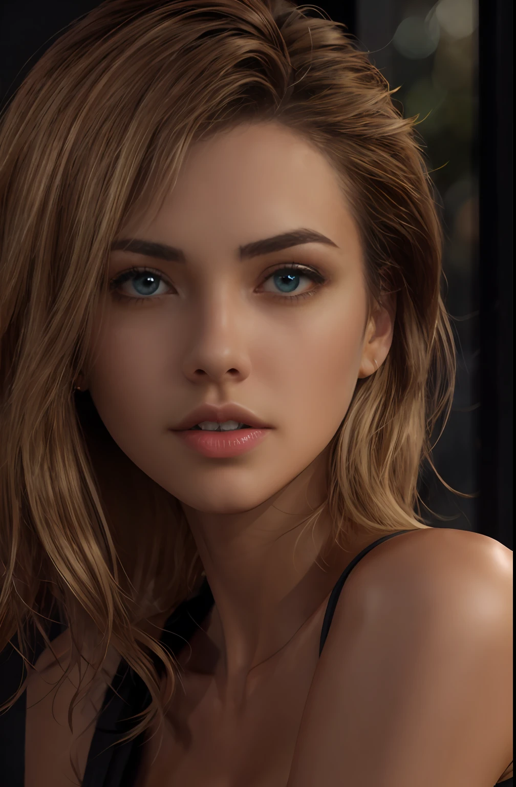 RAW, 1girl, colorful, full body shot, (masterpiece, best quality), (detailed skin:1.3, detailed face:1.3), dslr, realistic, looking at viewer, sharp focus, delicate, soft colors, cinematic lighting, MyNataLee woman, bright light:1.3, highlights:1.3, high brightness, clean scene, tidy, clear skin, goosebumps