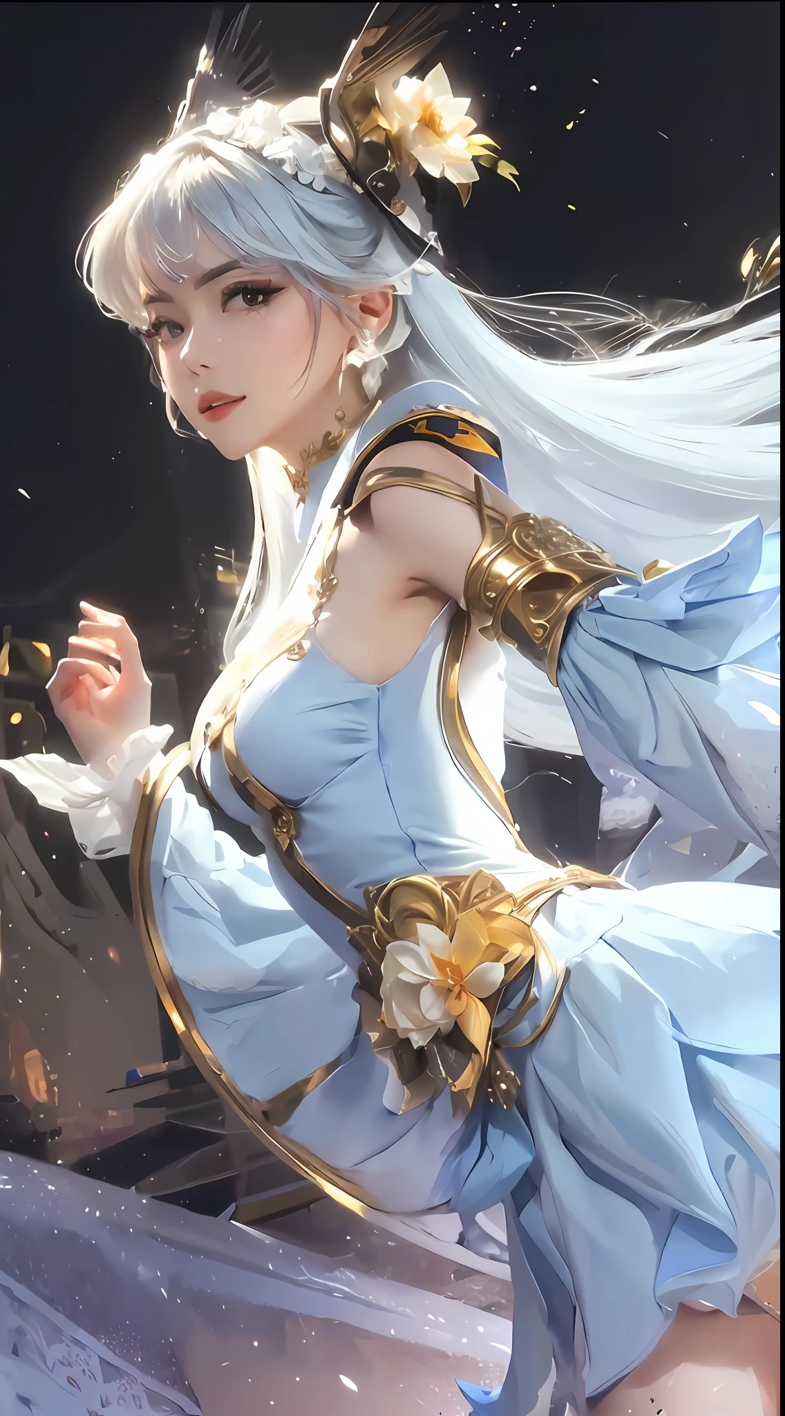 A woman who is