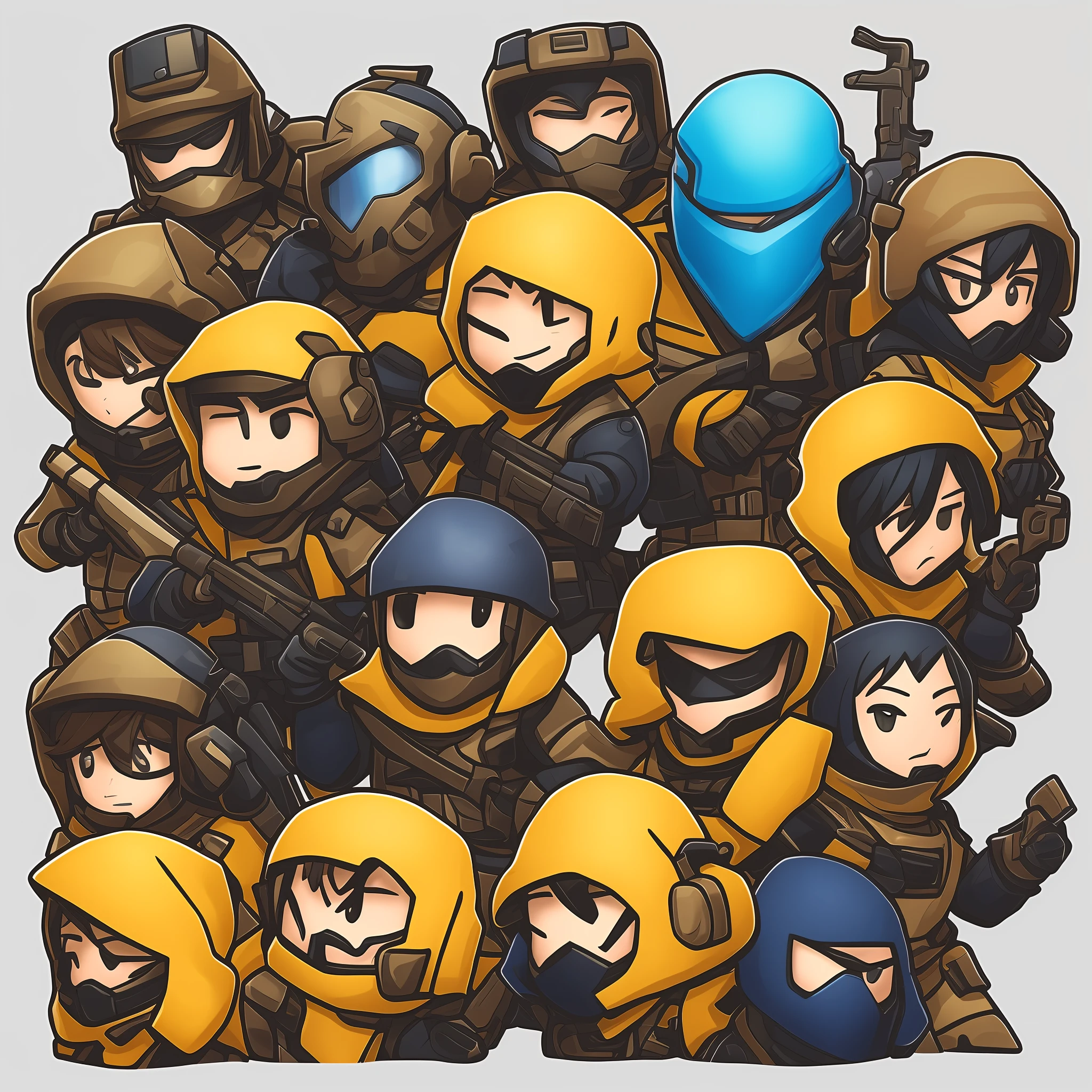 Rainbow Six Siege:1.1,chibi:2.1,pixel art:2.1,Tachanka:1.1,Hoplites,Tom Clancy,SD Character:1.1,Russian helmet:1.1, --auto