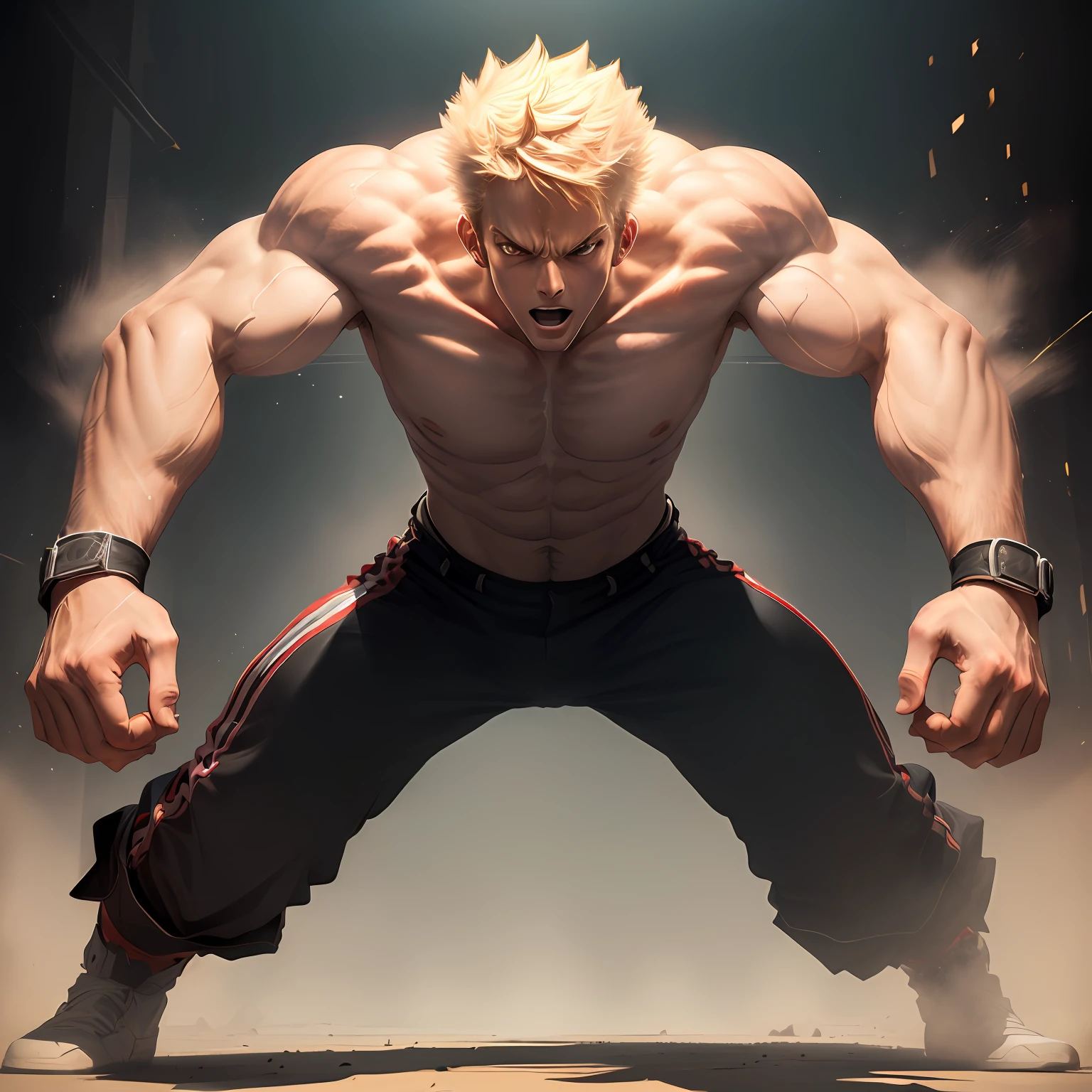 Garou fighting position