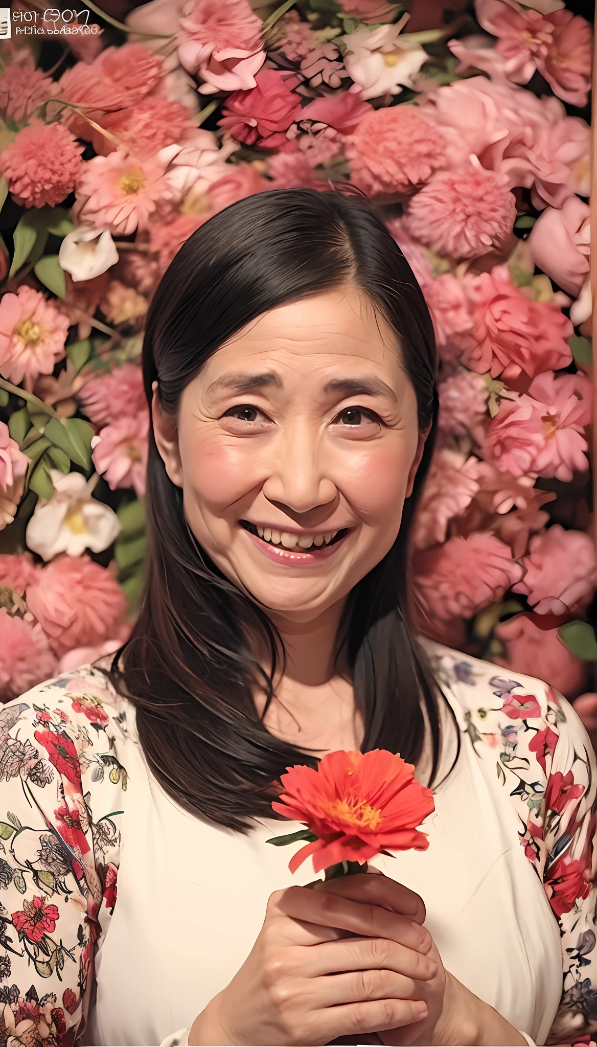 masterpiece, top-quality, full bodyesbian, Solo, bangss, aunty, Saggy udder, nipples stick out, eyebrows visible through hair, gradation hair, Grinning,Staring at the viewer, Strong gaze, a smile, 独奏, flower petals,diagrams, (magazine:1.3), Fashionable, femele, with a vibrant, outfits, the pose, the front, Colorful, Dynamic, Background with, element, self-assured, expresive, ngel, statement, accessorized, It's bold, captures the attention, titles, stylish, It's catchy, The large, Impressive, moderno, Trendy, focus, lo fashion, ((top-quality、8K分辨率、Master masterpiece、Portrait:1.3)), No shadows on the face, Photorealsitic, 35㎜ film, 1 Japan Woman, Beautie, Wavy Hair, Wrinkles at the corners of the eyes, Plump body, ((slip、panties on :1.5)) , top-quality, masterpiece, hight resolution, Original, highly detailed wallpaper, Viewer's Perspective, Solo, portlate, (Perfect litthing), 46 years old, Mature Woman Body Set, Exposing breasts, showing teeth, Staring at this, Floral background, undergarment, (Mature), Wrinkles at the corners of the eyes, Ultra-realistic, Natural Skin, Natural hair color, {{A MILF}},