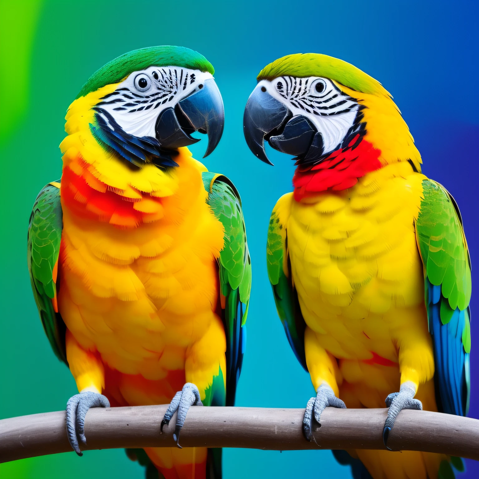 Paint a parrot only him. Paint style: "impressionism", with well defined vibrant colors in 8K.