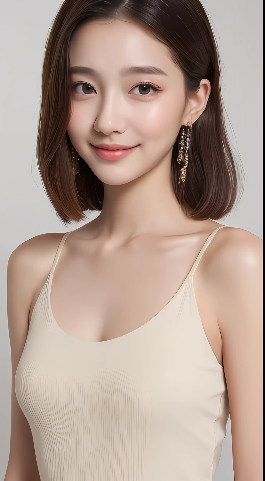 ((Best Quality, 8K, Masterpiece: 1.3)), 1girl, Slim Abs Beauty: 1.3, (Casual hairstyle, No big breasts: 1.2), Slip dress: 1.1, Super fine face, Detailed eyes, Double eyelids, smile, home