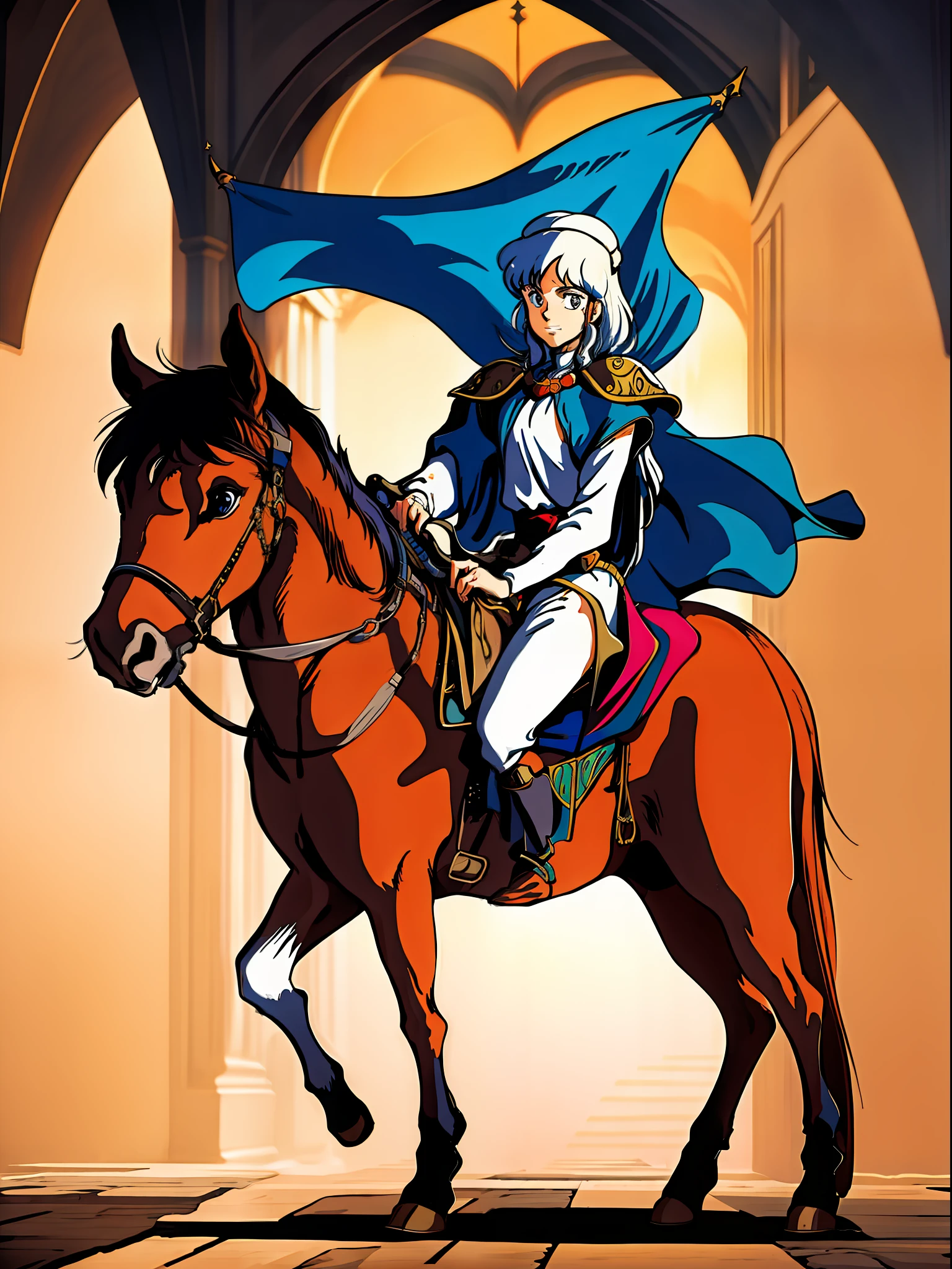 medieval king on a horse