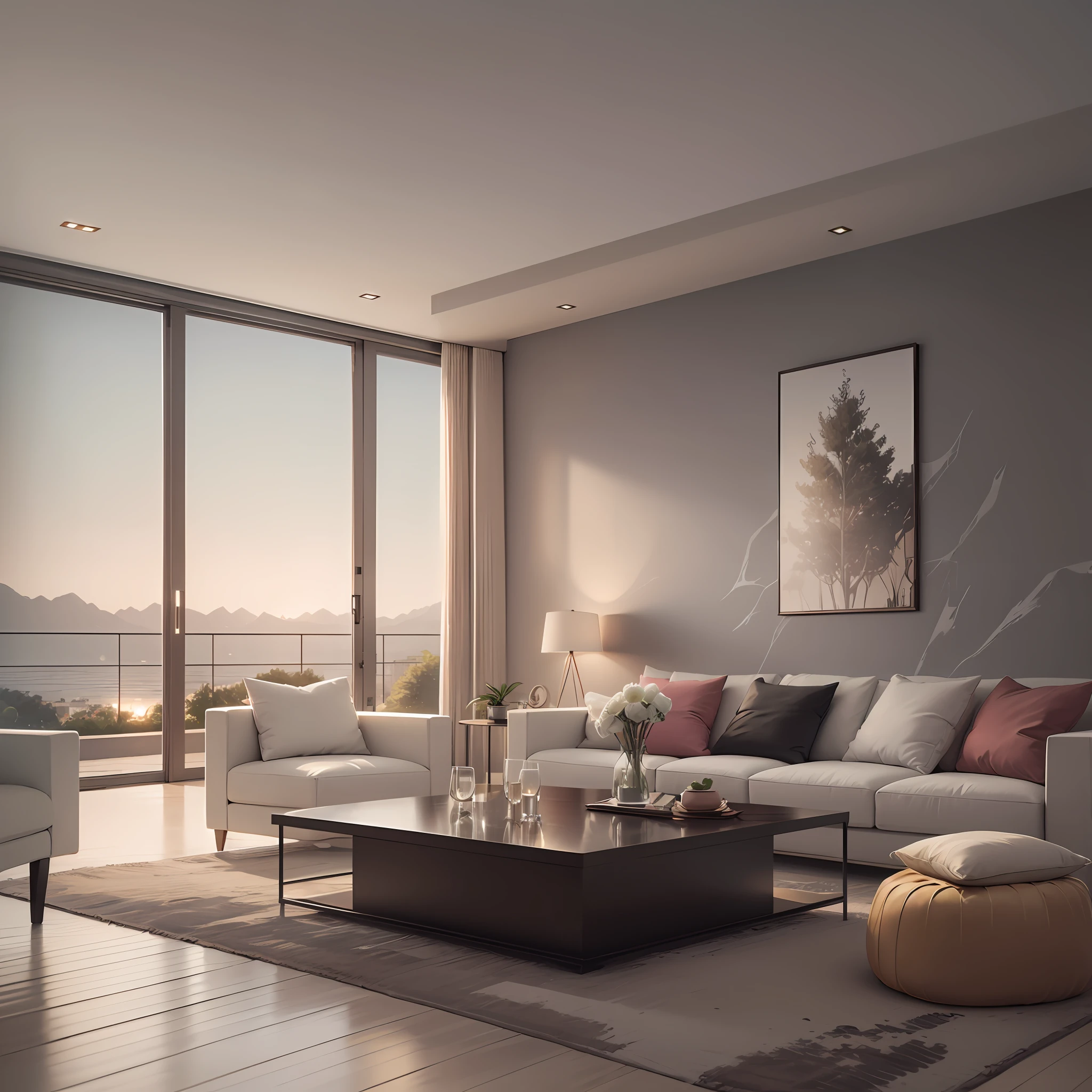 (((melhor qualidade))), qualidade alta, fotorealista, hiperrealista, ((obra-prima)), melhor arte, luxurious residence moderna, paisagem exuberante, linda paisagem. render enscape --auto
