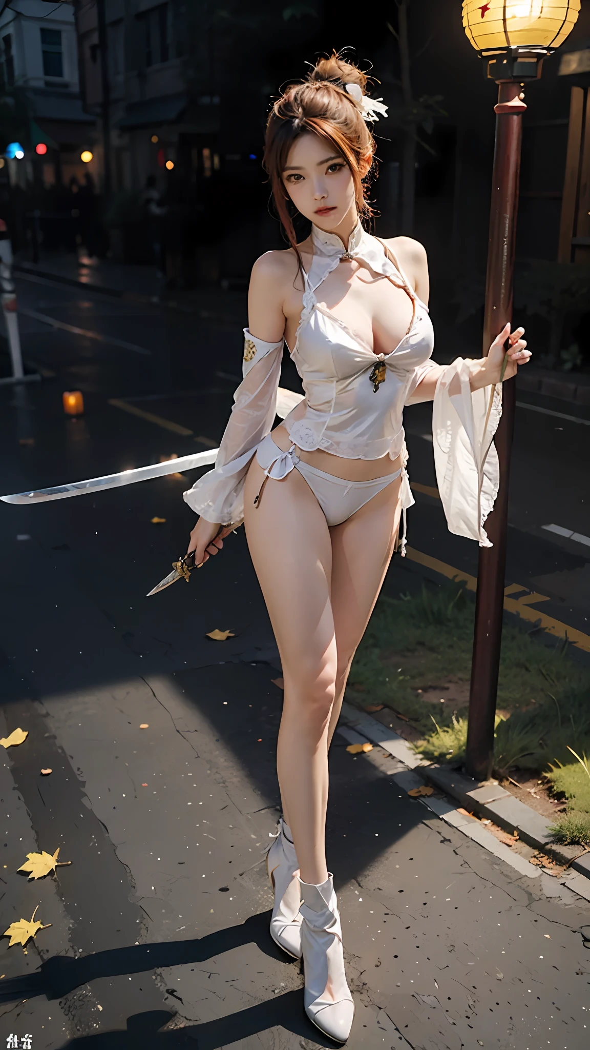 Beutiful women,On the battlefield,Female general,period costume,Armor,Fight with guns in hand,Chinese big breasts,Tomorrow morning,The sword,sword art online, Sword dance,gossamer,a sultry, full bodyesbian,Swordsmanship,falling leaf,The kinky is exposed,Thigh emphasis,Bare legged,Beauty Feeling,beautifullegs,Long legs,chest emphasis,8K,Realistic portraits,depth of fields,Panties exposed,Areola,Spring lanterns leak,Long legs,Lick the,Full body posture,seduce