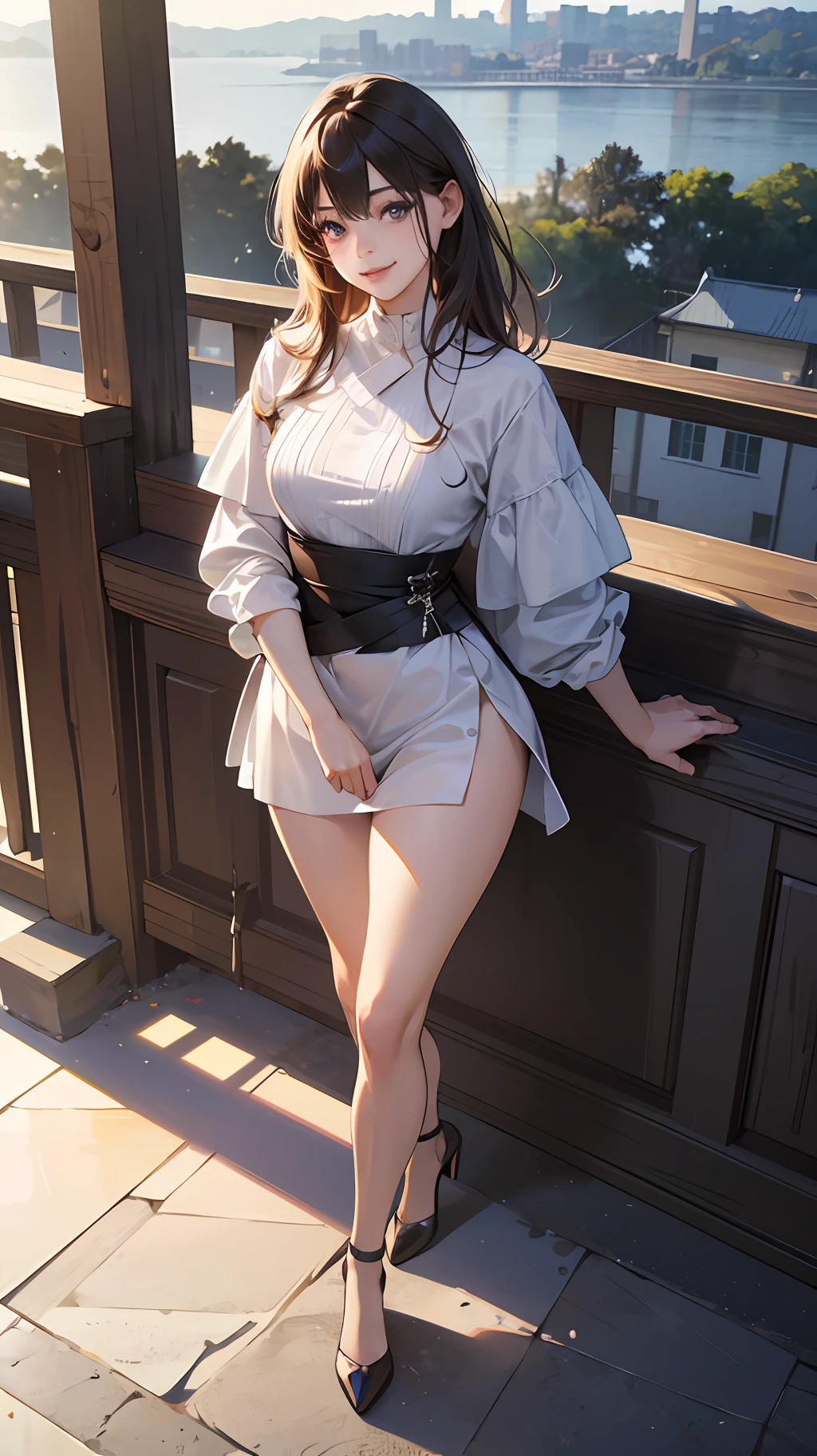 (RAW photo:1.2), (photorealistic:1.4),(masterpiece:1.3),(best quality:1.4),ultra high res,(detailed eyes),(detailed facial features),(detailed clothes features),HDR,8k resolution, solo focus, bangs, skin tight, (shiny skin),(slender girl),dreamlike,
(extreme detailed illustration),check commentary,commentary request,scenery,no text,
VirtualGirl-Aim,
1girl, full body,
cute, innocent,
(smile), --auto