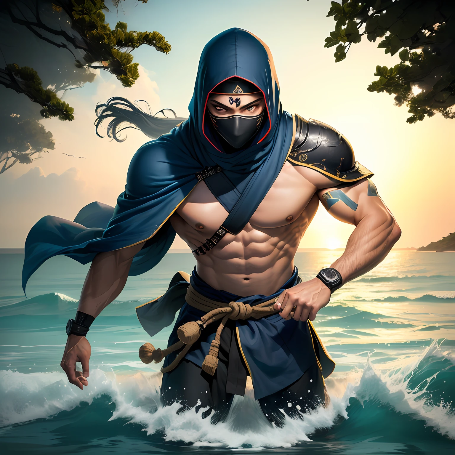 Ilha com ninja