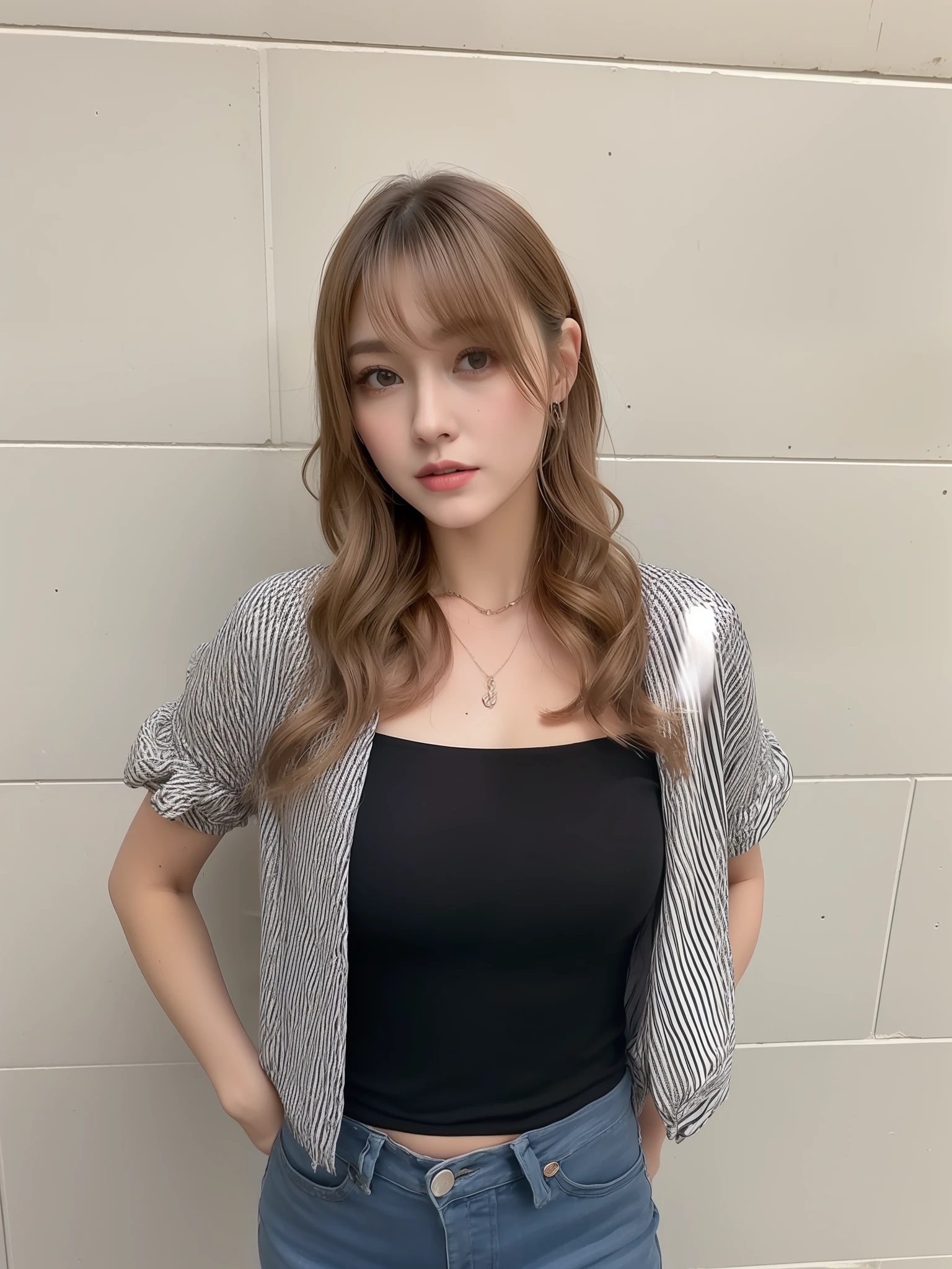 ((Realistic lighting, Best quality, 8K, Masterpiece: 1.3)), Focus: 1.2, 1girl, Perfect Body Beauty: 1.4, Slim Abs: 1.1, ((Dark Brown Hair)), (Aqua Dress: 1.4), (Outdoor, Night: 1.1), City Street, Super Fine Face, Fine Eyes, Double Eyelids,