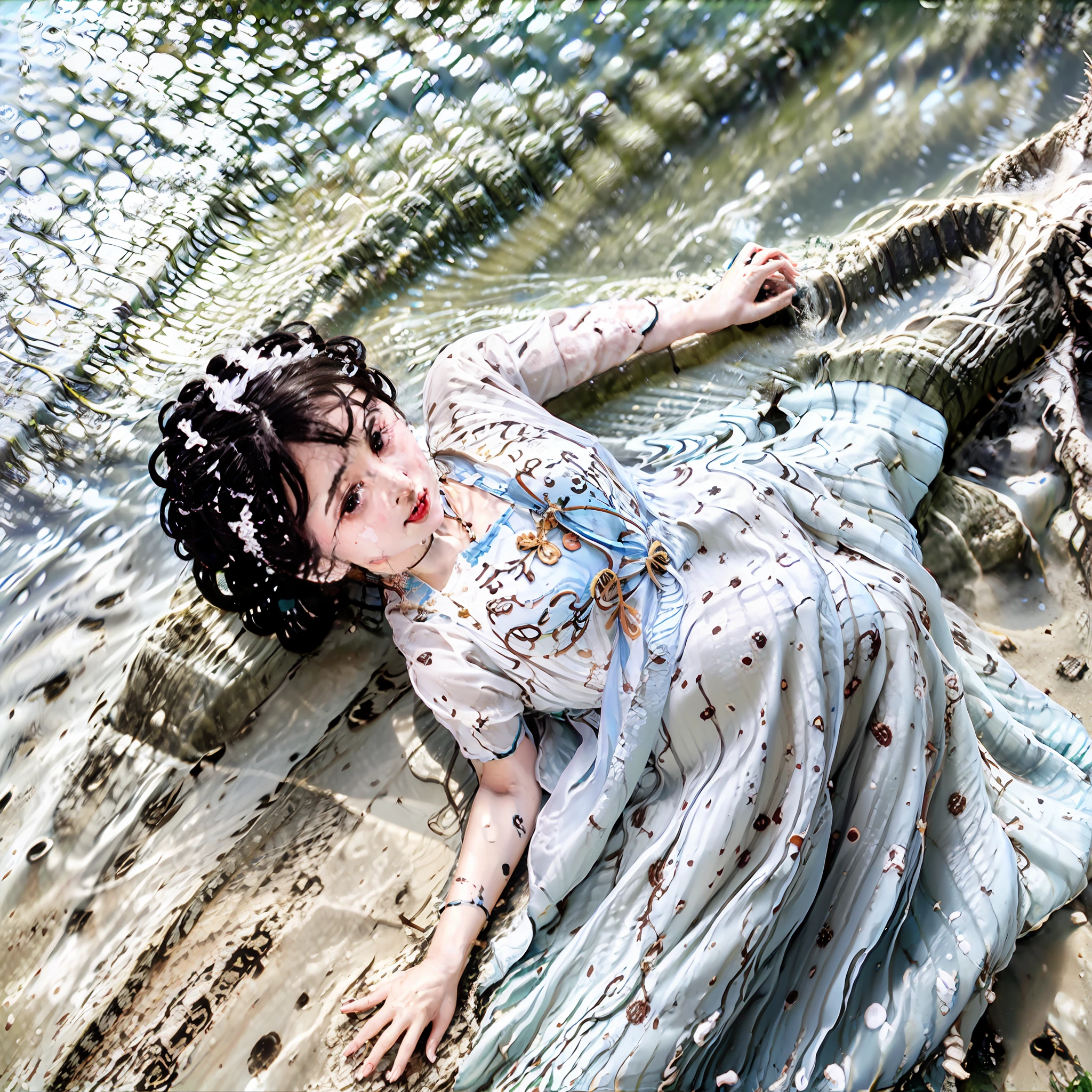 There was a little girl playing in the water, In the sea, In a sea, in the beach, Have by the sea, In water, on the ocean water, playing at the beach, In the water, In the ocean, playing water, spatter, on the beach, beach pic, in beach, kiddy big breasts, Happy kids