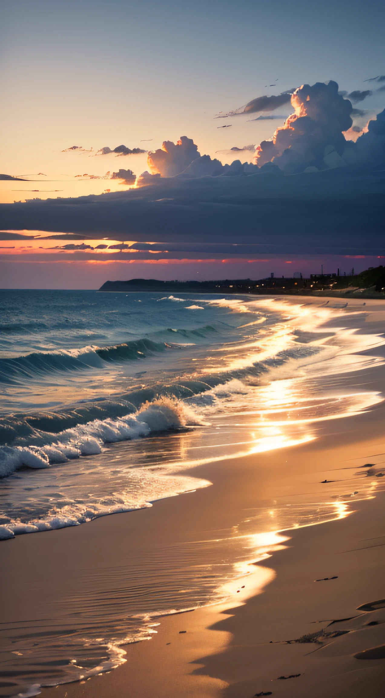 (of a real:1.5),(beachside:1.5),evening light,Tyndall rays