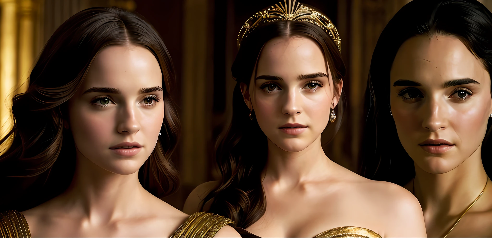 Uma mulher bonita, Ana de Armas como Joana D'Arc, Princesa Libu antiga, Jennifer Connelly como uma deslumbrante, black emma watson as egyptian, biblical epic movie, cinematic goddess close shot, Rei, cinematic goddess shot, Natalie Portman como uma deusa, A Deusa Hera parecendo irritada