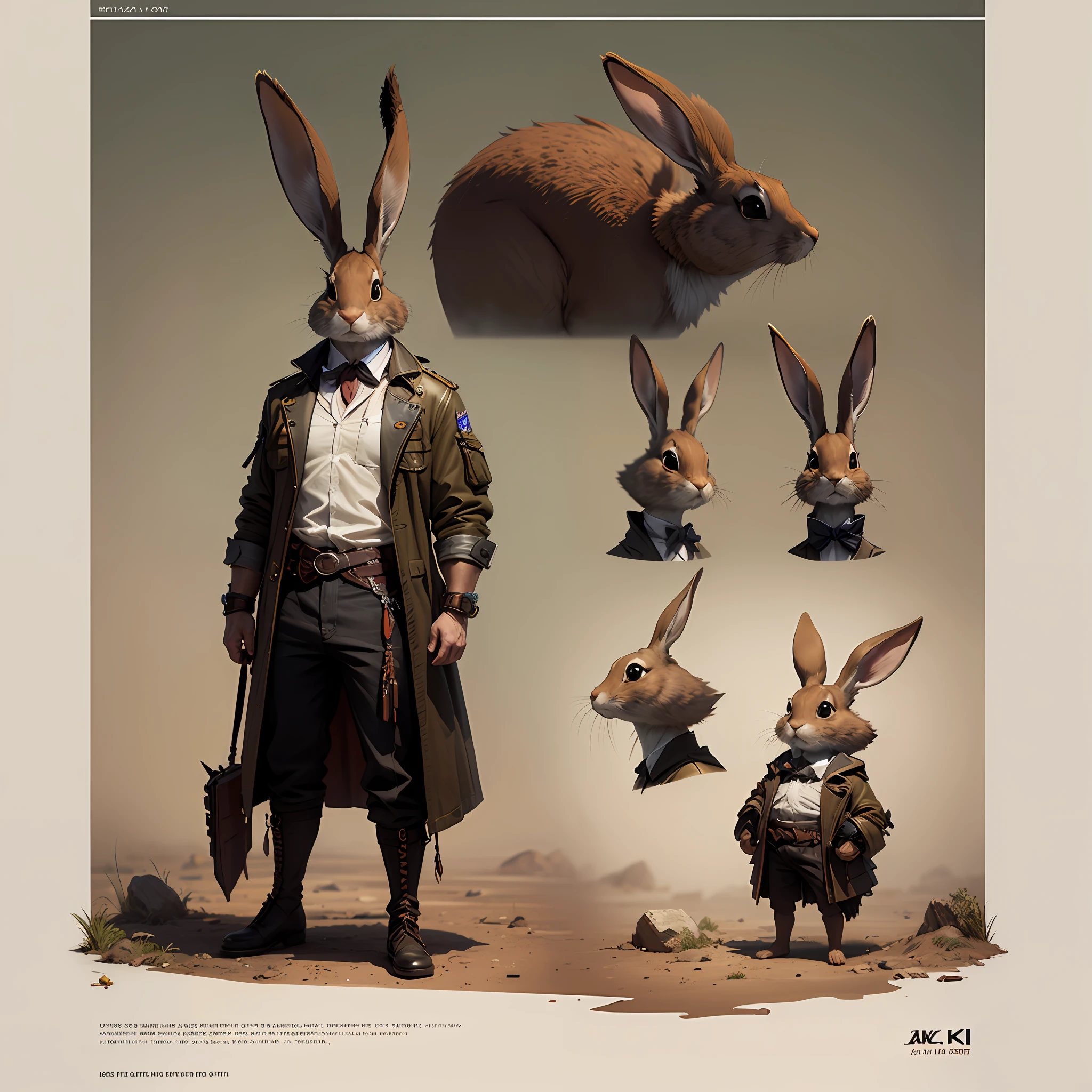 Jack rabbit, concept art, 4k --auto