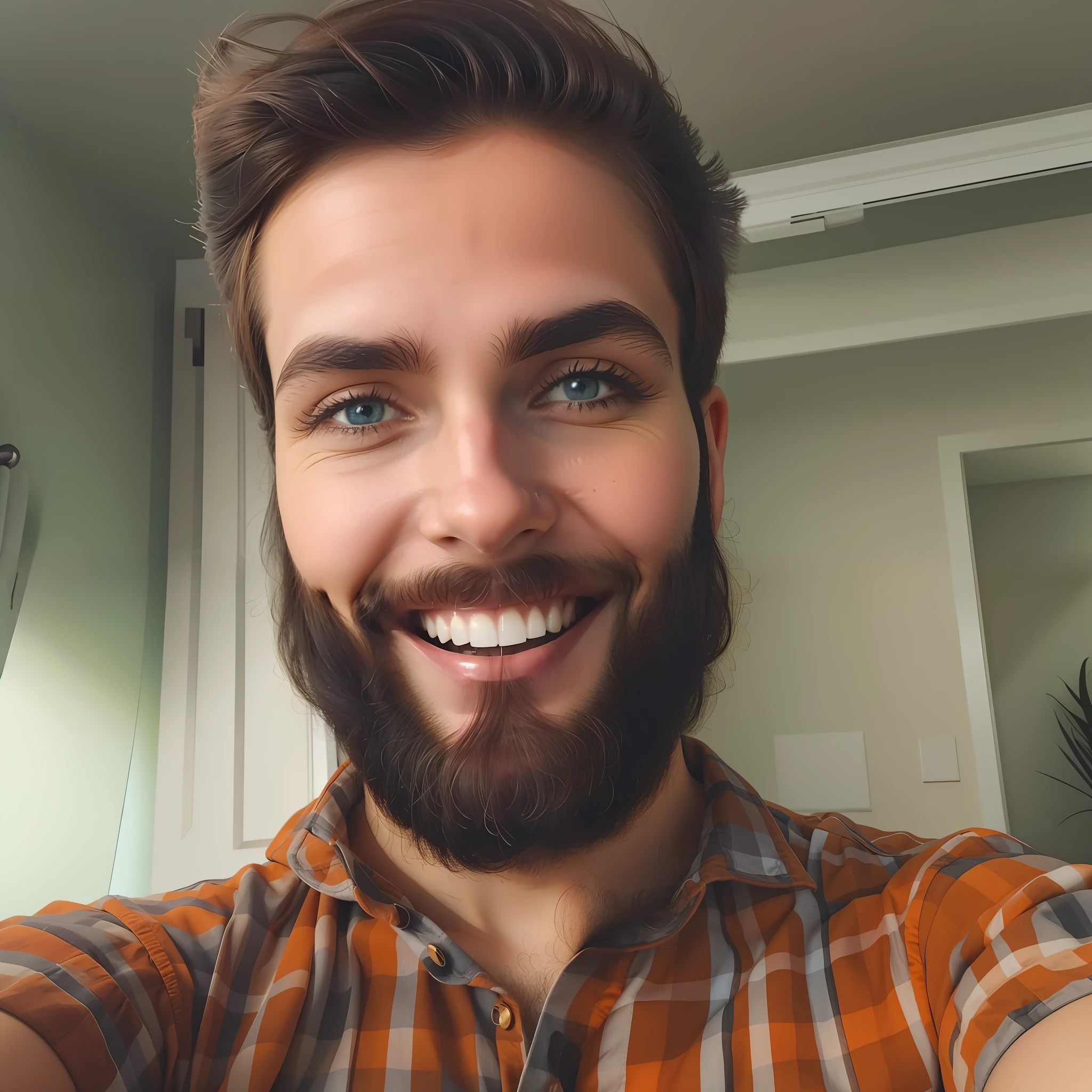 deixe os olhos um pouco mais fechados para acompanhar o sorriso
