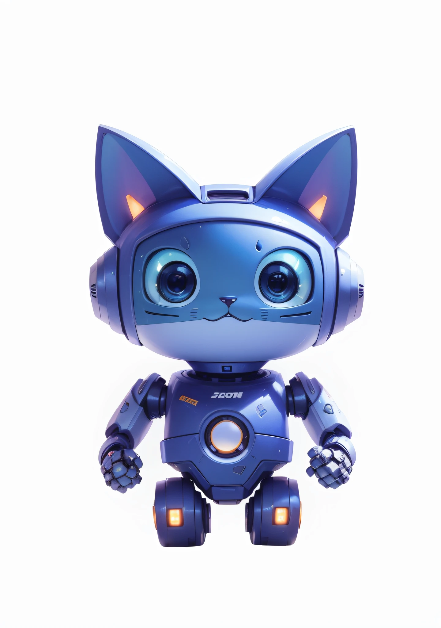 a robot cat open arms