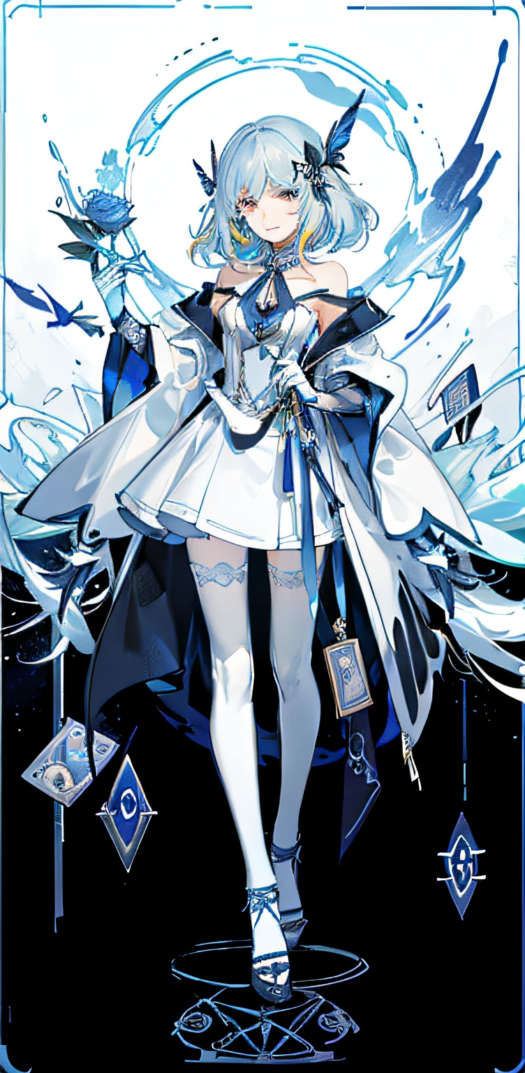 (Golden Ratio: 1.2),(Rose Graffiti:1.2),(Fault Color:1.3),[(White:1.4)::10],(Full-body:1.2),(Ultra Detail:1.3),(Tarot:1.6),(Magician:1.6),(Magician: Tarot): 1.6), (Paper: 1.2), (Fairy: 1.6), (Fairy Wings: 1.2), Full body, standing in the air, (Cool: 1.2), (Red Long Hair),(Butterfly Hair Ornament),( Floral Hair Ornament: 1.0),((Sandals,Rocket)),(Colorful Cocktail Long Dress:1.0)+ (Loose Sleeve Coat:1.3)+(Floating Colorful Tassel and Ribbon: 1.2),(White Stockings: 1.2),(Multicolored Ink Paper Flowers Growing on Face:1.2),(Colorful Flower Sea:1.3),(Chaotic Geometric Image:1.3 ), (Negative space: 0.8), (Drawing board: 1.3), (Ether Colorful Ink Flow: 1.3)