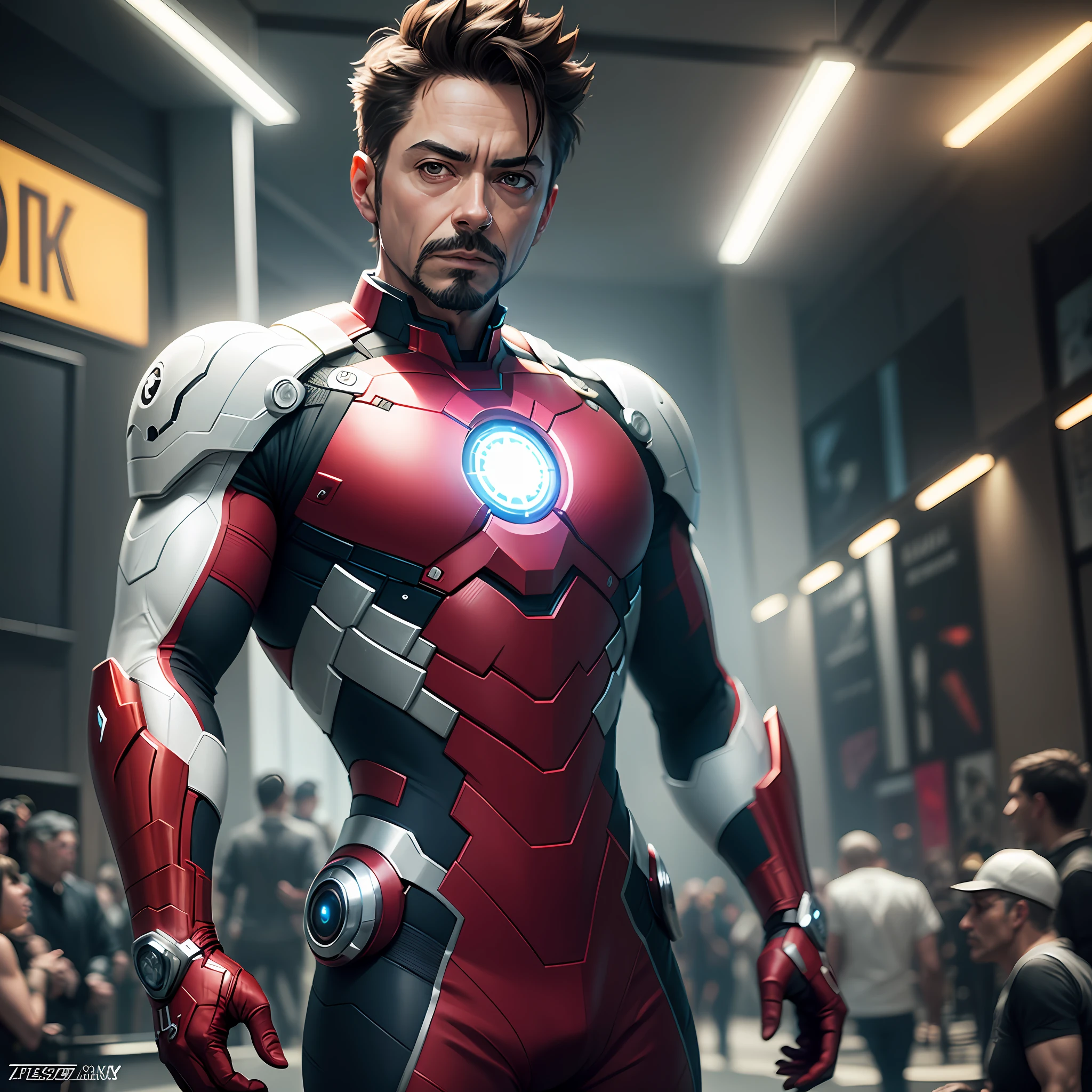 Marvel, old man tony stark, realisticamente, dynamic lights, novo, barba por fazer cinza filmagem completa (papel de parede 8k extremamente detalhado da unidade CG), trending on ArtStation, trend at CGSociety, alto detalhe, foco nítido, dramatic, fotoreealista --auto
