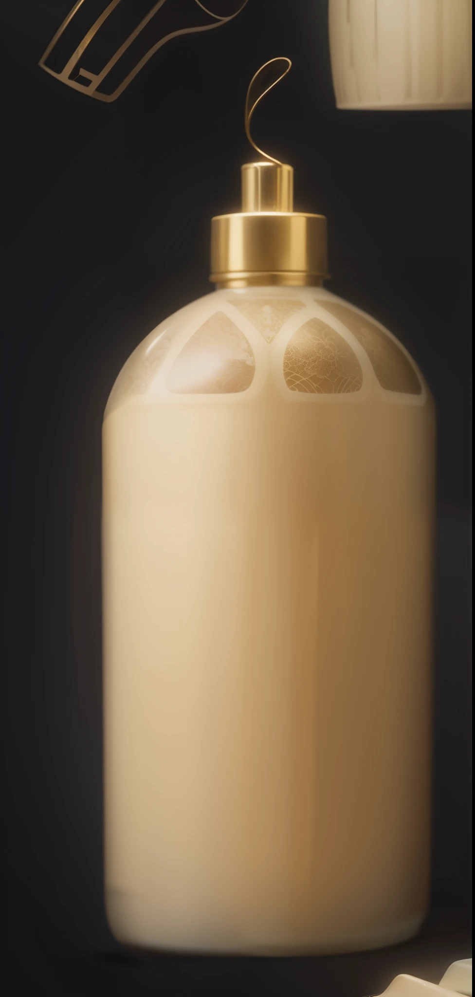 Thai style gold pattern high-end elegant underwear laundry detergent bottle design