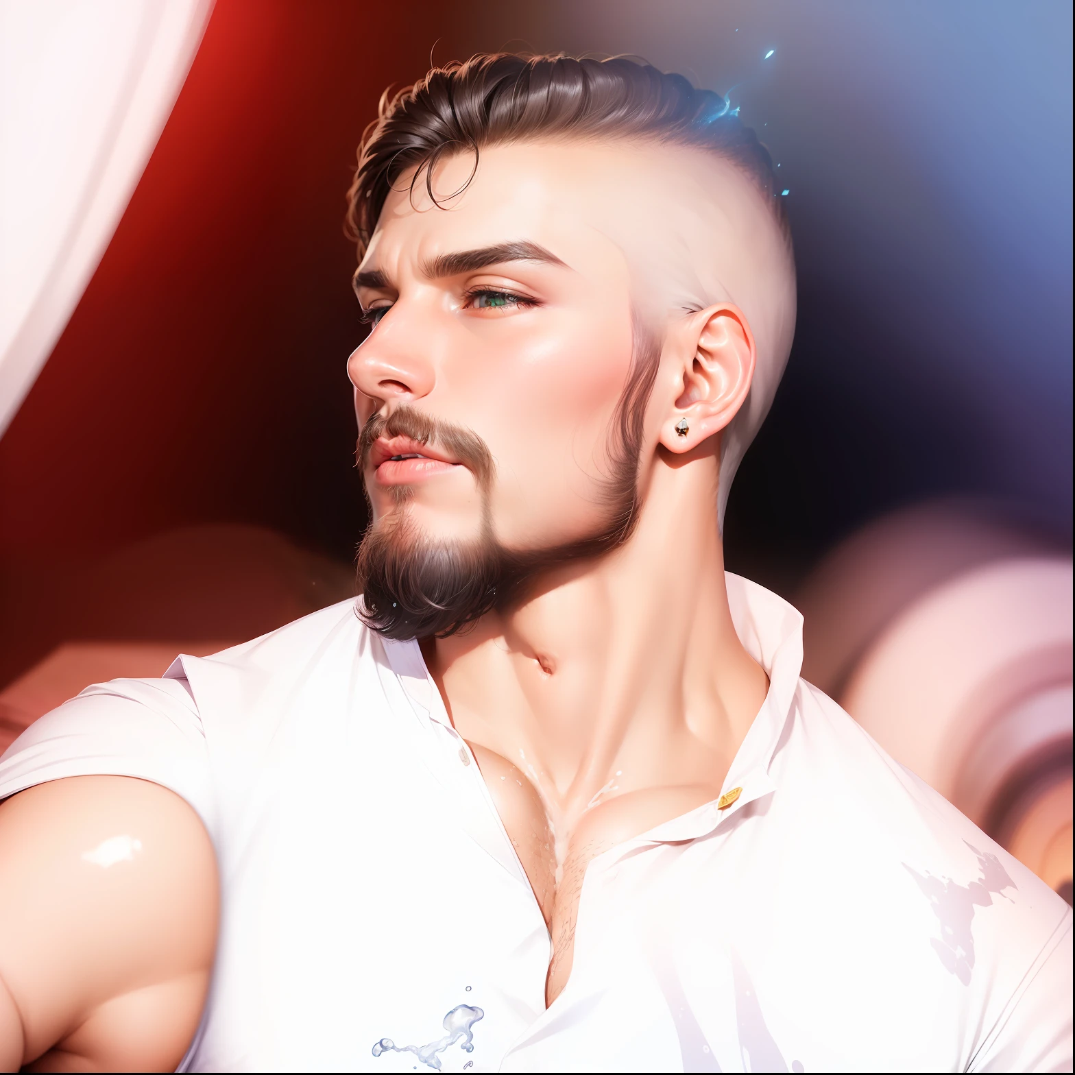 (melhor qualidade:1.33), (obra-prima:1.42), (Realstic:1.24), (detalhado:1.15), Gere uma imagem com efeitos especiais chamativos e atraentes, such as energy blasts or lightning, no estilo de Ross Tran, Professional photo shoot, action shot, tiro de cowboy, kaleidoscope