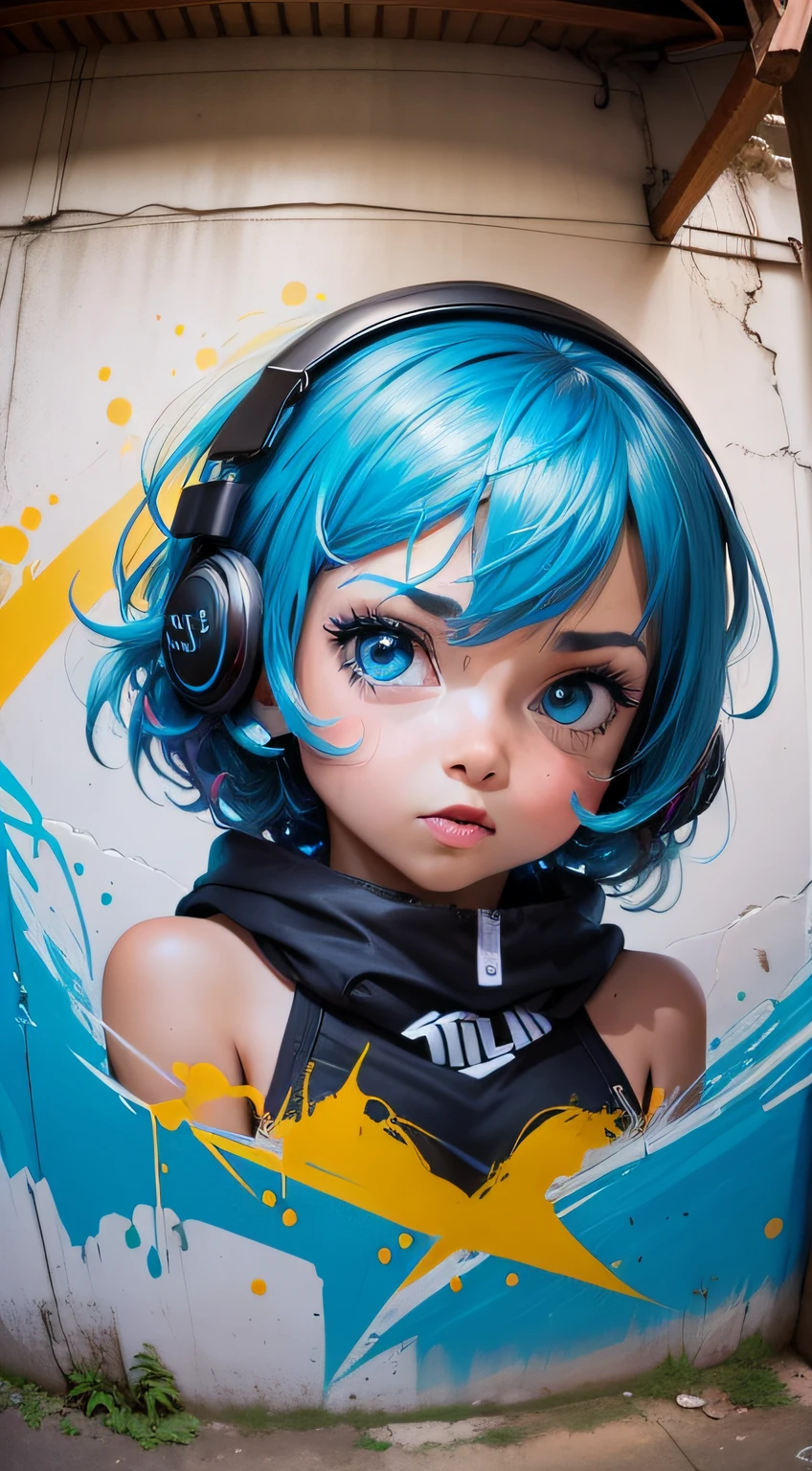 Parede grafitada 4k ultra detalhado