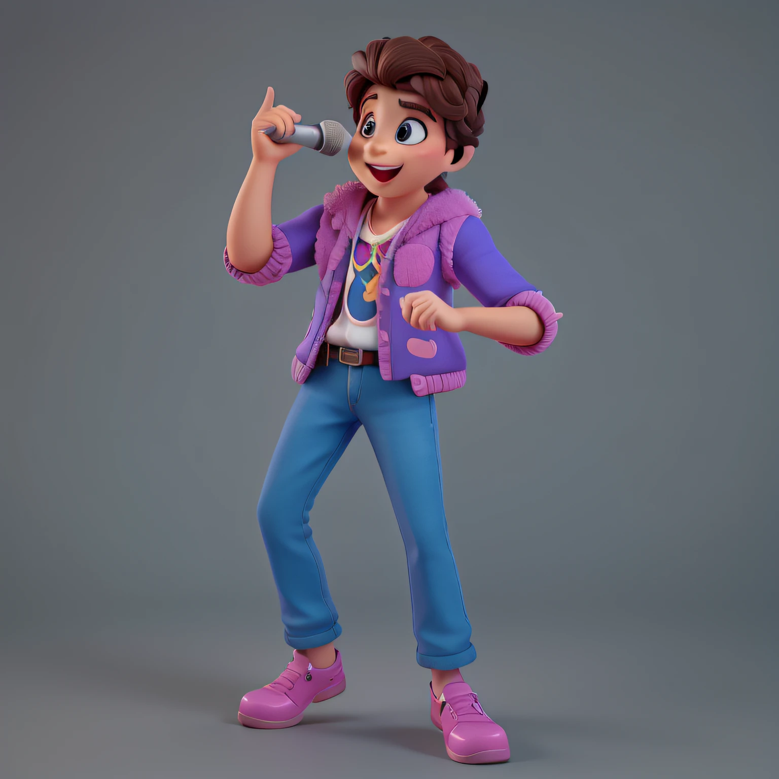 mtu,singers,microphones,Disney style,by Pixar,Cartoony,perfect detail,Bright colors,high definition detail