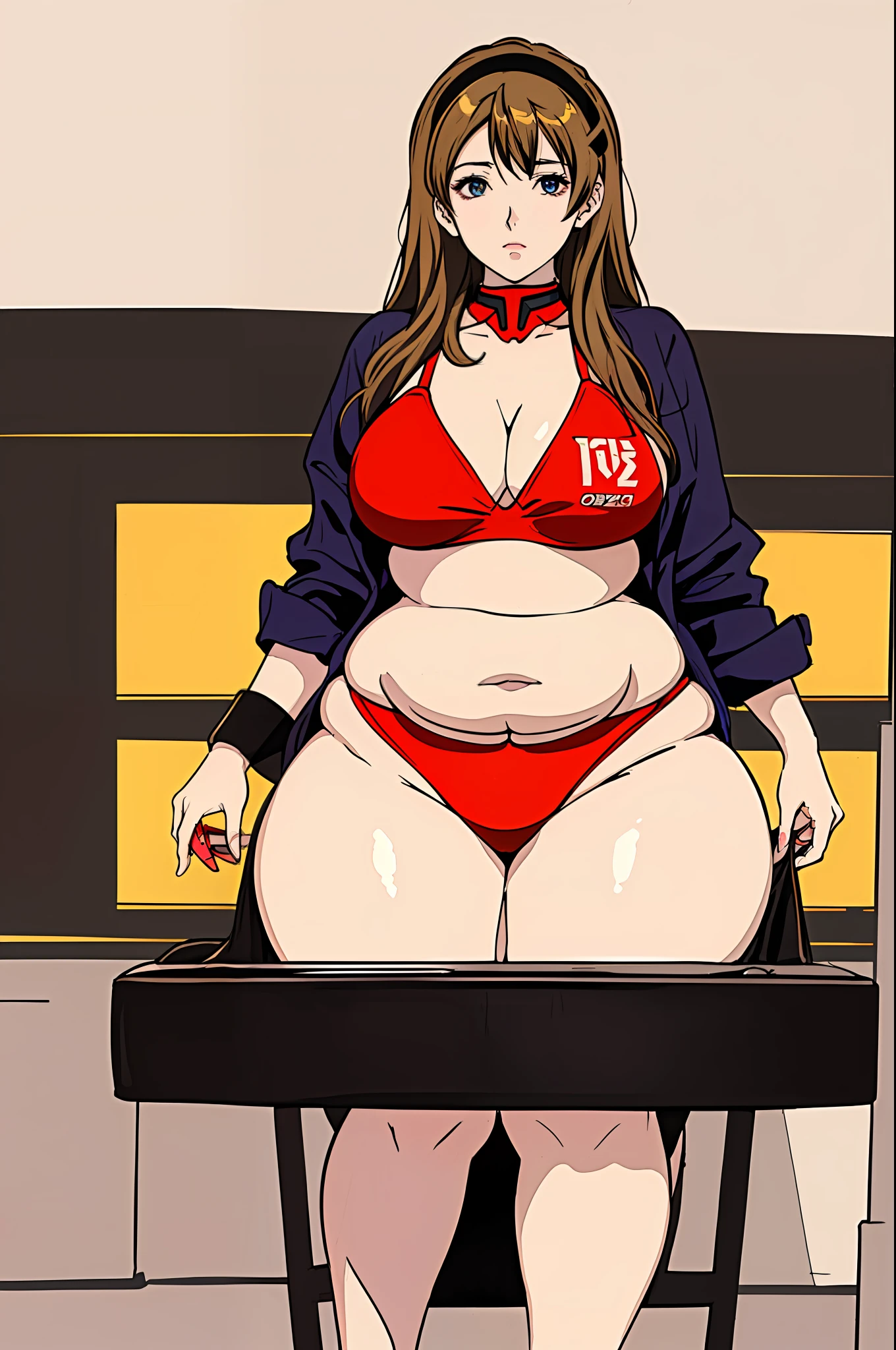 (((Anime regordete de Chica))), ((muchacha hermosa gorda en bikini)), (((Curvaceous Body))), ((vientre redondo y gordo)), ((cintura ancha y gorda)), ((muchacha chubby anime)), ((caderas anchas)), ((hombros anchos)), ((brazos gordos)), ((piernas gruesas)), ((( Chica de estatura media))), (((obesa))), ((( vientre ancho y redondo))), (((BBW CHAN))), ((fondo blanco)), (((Estilo evangelion))), ((mejor calidad)), ((rostro hermoso)), ((chica bbw posando de lado))