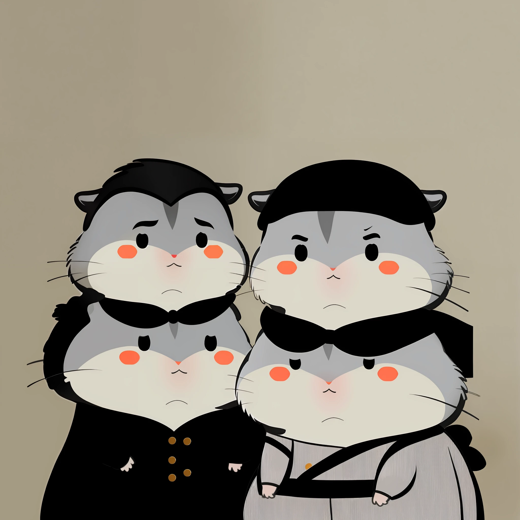 xiaoyuehan, hamster,black_hair,bow,skirt