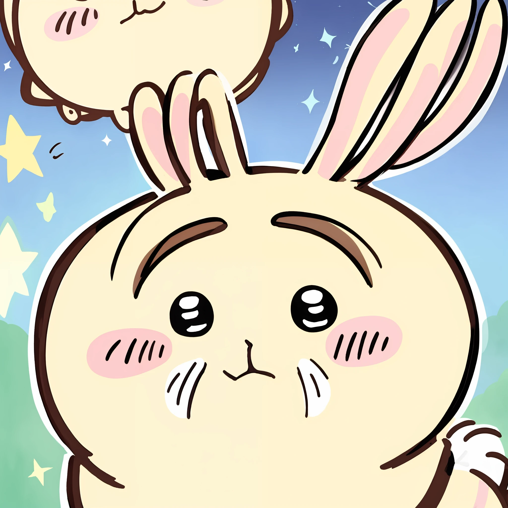 ((sad Facial expression))、(Top image quality),(monk), Chikawa, 独奏,, :3, full bodyesbian,starrysky