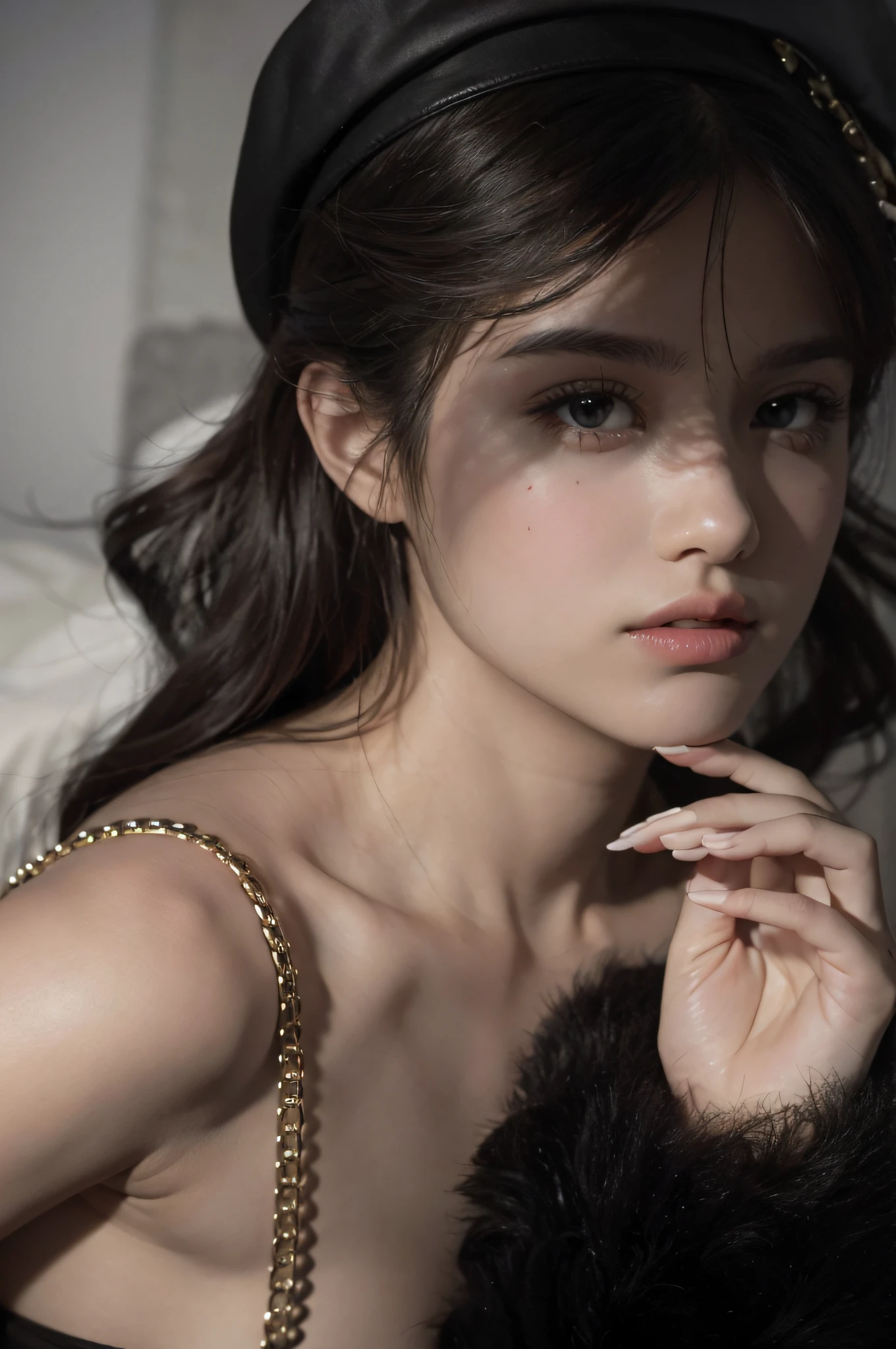 upper body,close-up, 8k, RAW photo, best quality, masterpiece,realistic, photo-realistic