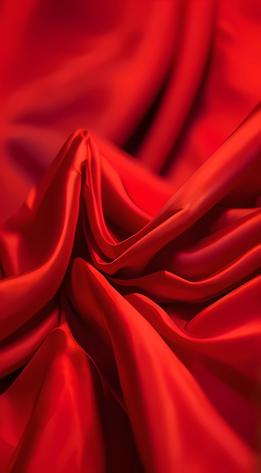 Close-up of red cloth with lots of folds, swirling red-colored silk fabric, Red silk flowing fabric, flowing blood red colored silk, flowing blood-red colored silk, Red cloth, background of classic red cloth, red-fabric, long cloths red like silk, silk flowing in wind, folds of fabric, vibrant red colors