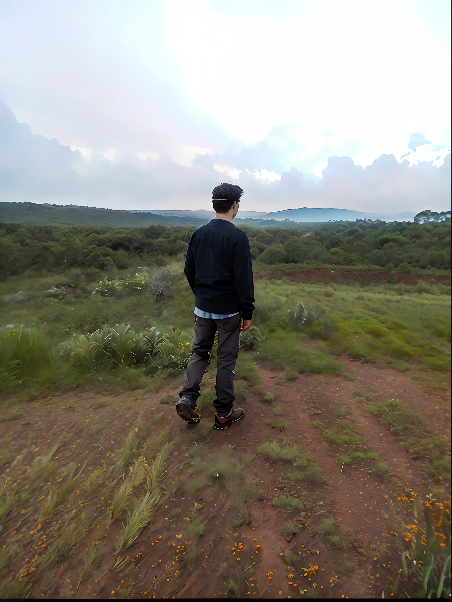 "RAW landscape photo with small photorealistic details, showcasing ultra-realistic visuals in 8k UHD quality. Captured using a DSLR, the soft lighting enhances the high-quality image with a touch of film grain. Shot with the Fujifilm XT3 camera, resulting in a masterpiece of a photograph."