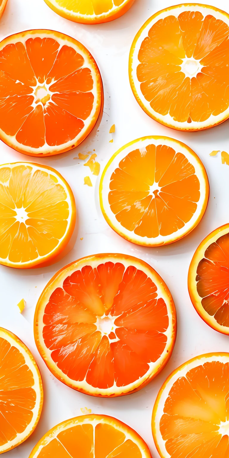 There were a lot of slices of orange on the table, Oranges and orange slices, Orange slices, Orange flakes, Orange skin, vibrant orange, Orange colors, oranges, colors orange, Orange color, orange backgorund, orange color theme, orange and white, orange hues, Orange background, Orange tones, white and orange, orange color theme, Orange color palette