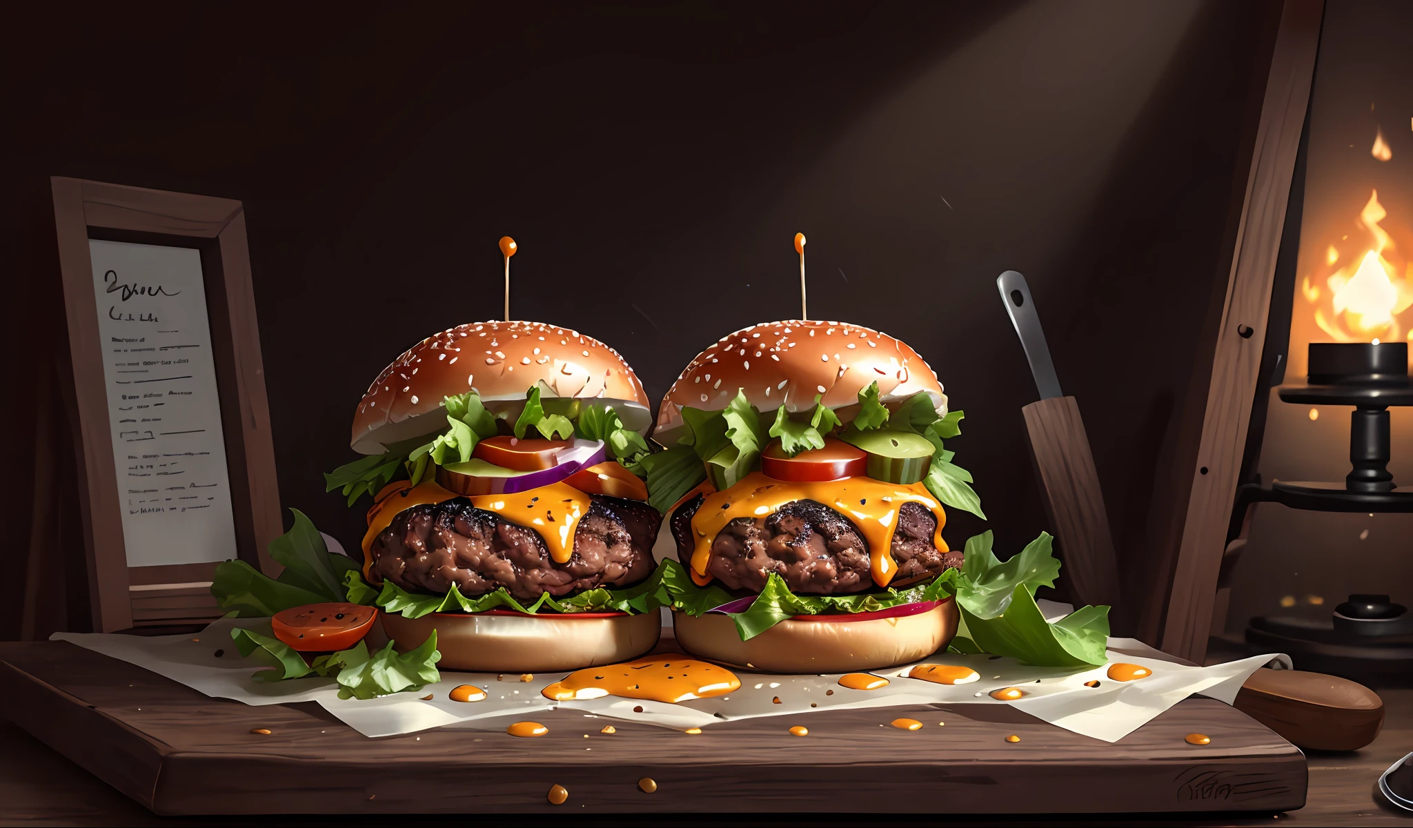 masterpiece, best quality,burger photo,