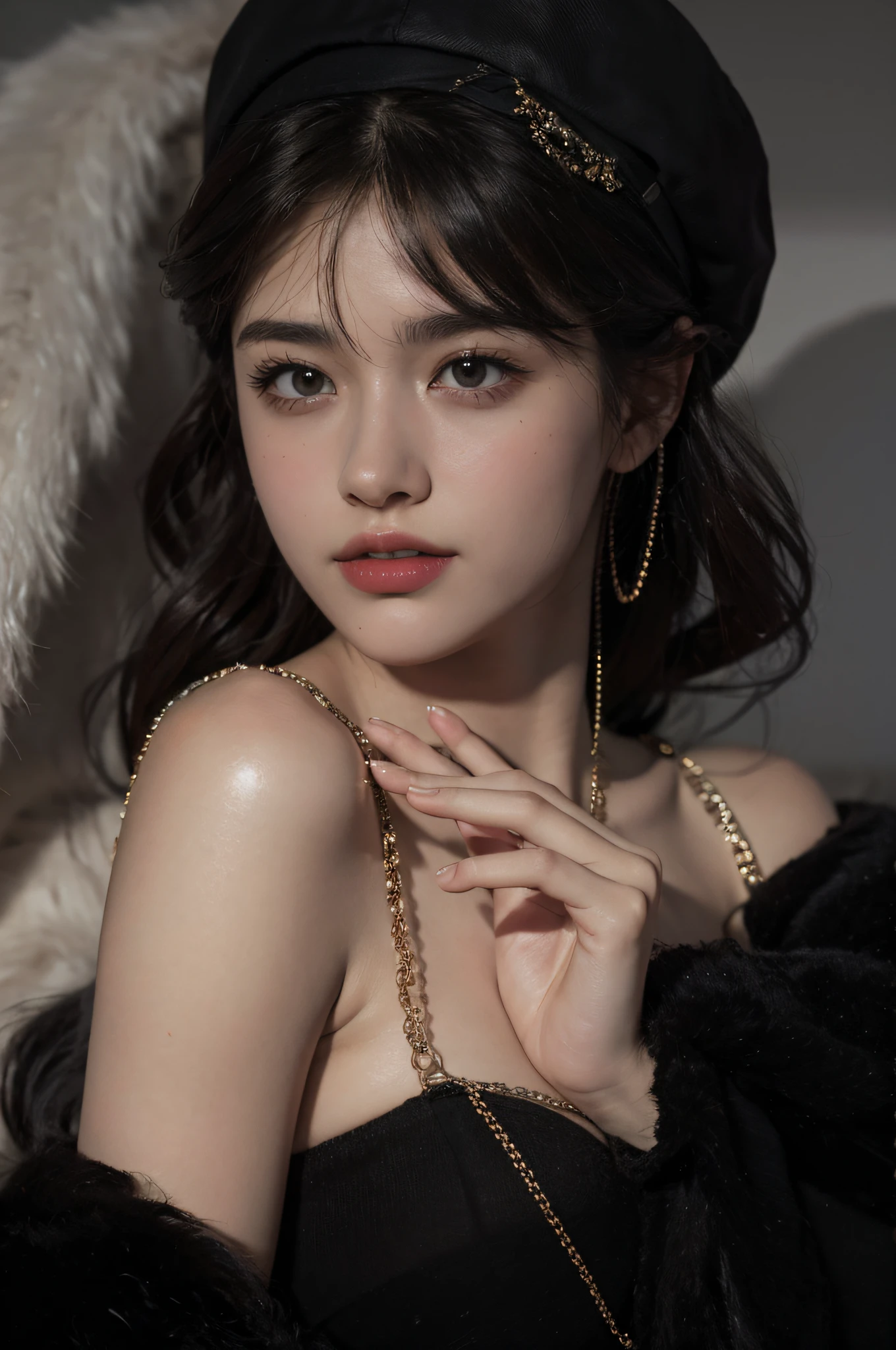 upper body,close-up, 8k, RAW photo, best quality, masterpiece,realistic, photo-realistic