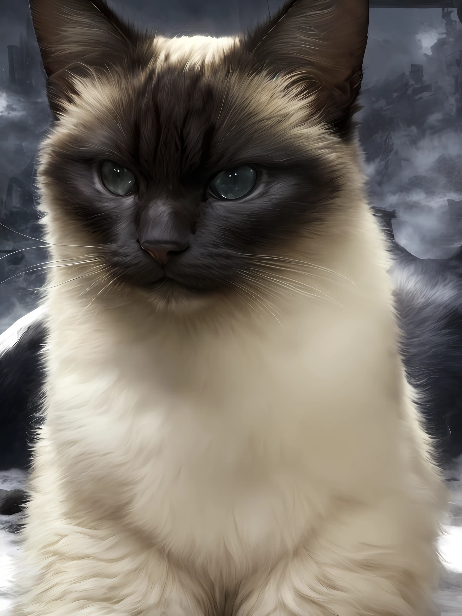 ultra-wide-angle,Focus,dark epic background,gorgeous lifelike,Moody fur design,Dynamic posture of cats,Whole body and whole body,full lenght shot,hyper-detailing,The art of lighting,cinematic ligh,insanely details,Complicated details,hyper-detailing,Gothic,fractalized,dark shot