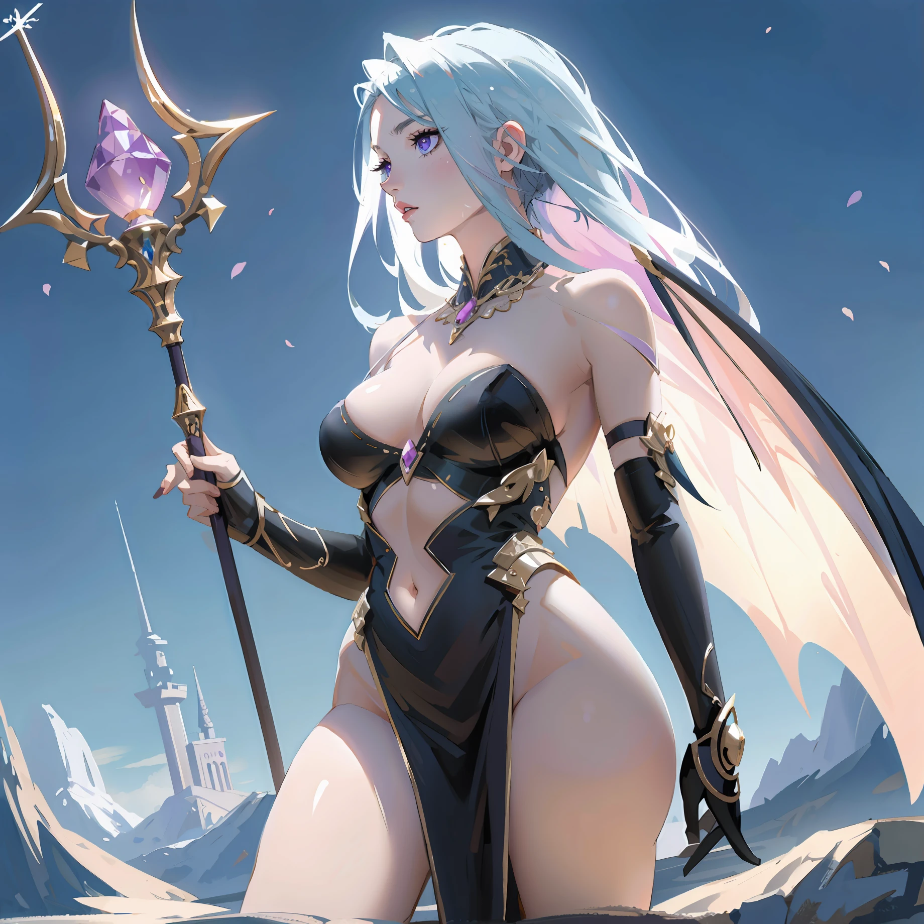 elegant purple eyes