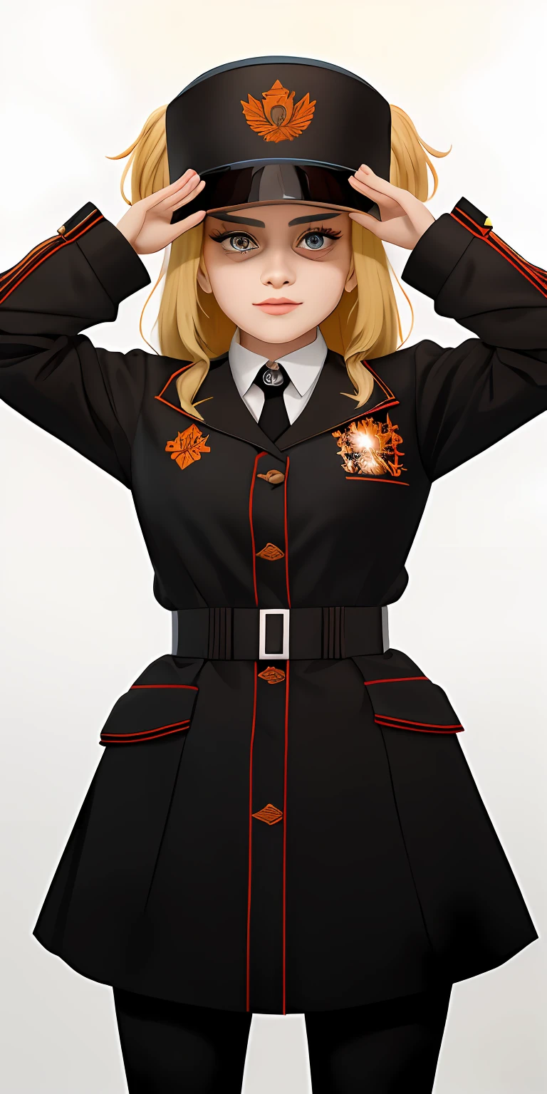 (obra-prima, melhor qualidade, ultra-detalhado CG unidade 8k papel de parede), elegence, (((((Cyka Blyat))))), Rudeus, 1Cyberpunk girl with Soviet uniform em uma roubada , Hard bass menina russa rudeus , ((in action)), grafico detalhista, trabalho grafico perfeito