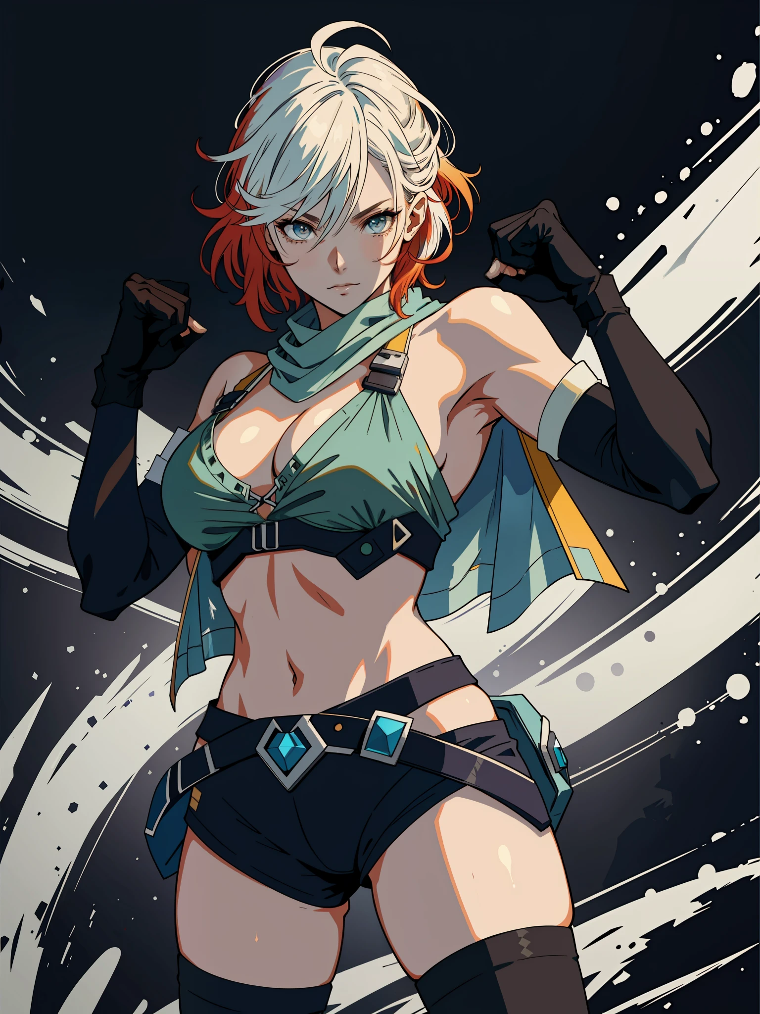526mix, Lyriel, CheeseDaddys
::mike s. miller e yoji estilo shinkawa ::2.0 comix style illustration,tatoon style ,ashley alexiss ,linda mulher de cabelos longos ultra detalhados, (fundo lindo e claro:1.2),, fantastic paintings ,graffit style, flores, olhos altamente detalhados , um branco t-shirt ou vestido com jaeans e blusa branca por baixo, with both fists in a fighting position, e braceletes, lutando contra um inimigo, com longos cabelos negros, vitral colorido, tongue slightly out, vibrante, estilo alphonse mucha, Fantastic paintings by Jason Fabok, alta qualidade, --ar 3:4 --upbeta --test --creative --upbeta --upbeta --upbeta --upbeta, obra-prima, melhor qualidade, alta qualidade, unidade cg extremamente detalhada 8k papel de parede , scenecy, fotografia premiada, hdr, extremamente detalhado, trending in the artstation, trend at CGSociety, intricado,