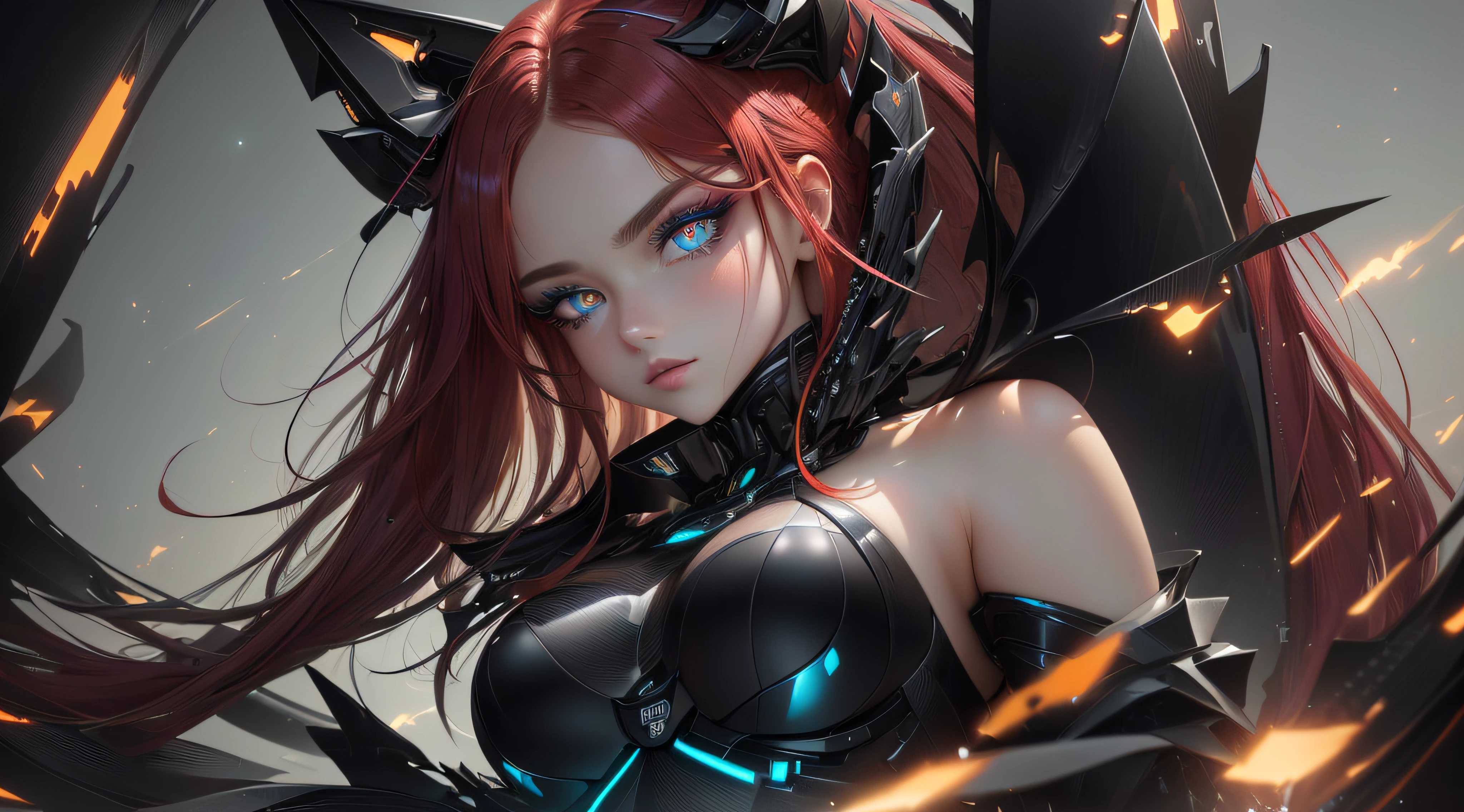 gradient eyes, wide eyes, longeyelashes, dilated pupils, gradient_eyes, heterochromia, devil eyes, wide-eyed, pupils sparkling, sparkle, UHD, retina, masterpiece, ccurate, anatomically correct, high quality, high details, super detail, textured skin, award winning, best quality, highres, 1080P, HD, 4K, 8k, 16k