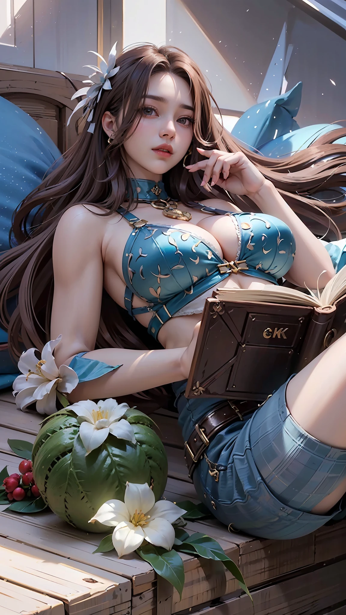 ((Realistic light, Best quality, 8k, Masterpiece :1.3)), Selfie, 1girl, Pretty woman with perfect figure :1.4, abs :1.1, (Brown hair, Huge breasts :1.5), arabic dress :1.2, Bed, Ultra-detailed face, Detailed eyes, Double eyelid, perfect hands perfect fingers perfect breasts perfect hair perfect face perfect body