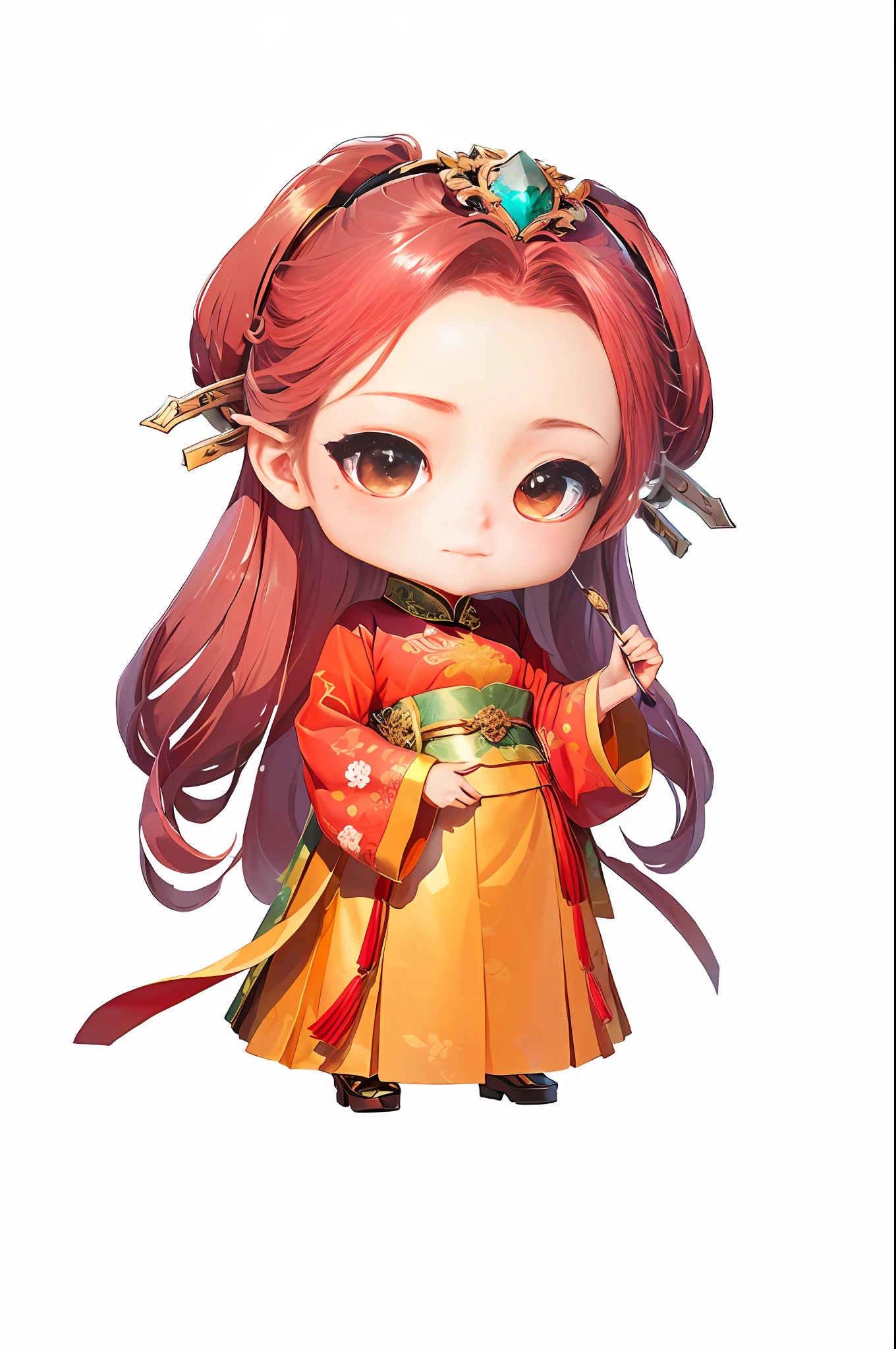 china shoes,Metal edges,Pattern,Pedras preciosas。Refinement,8K,Exquisite painting,lovely digital painting,anime styled digital art,style of anime,A beautiful artwork illustration,adorable digital art,