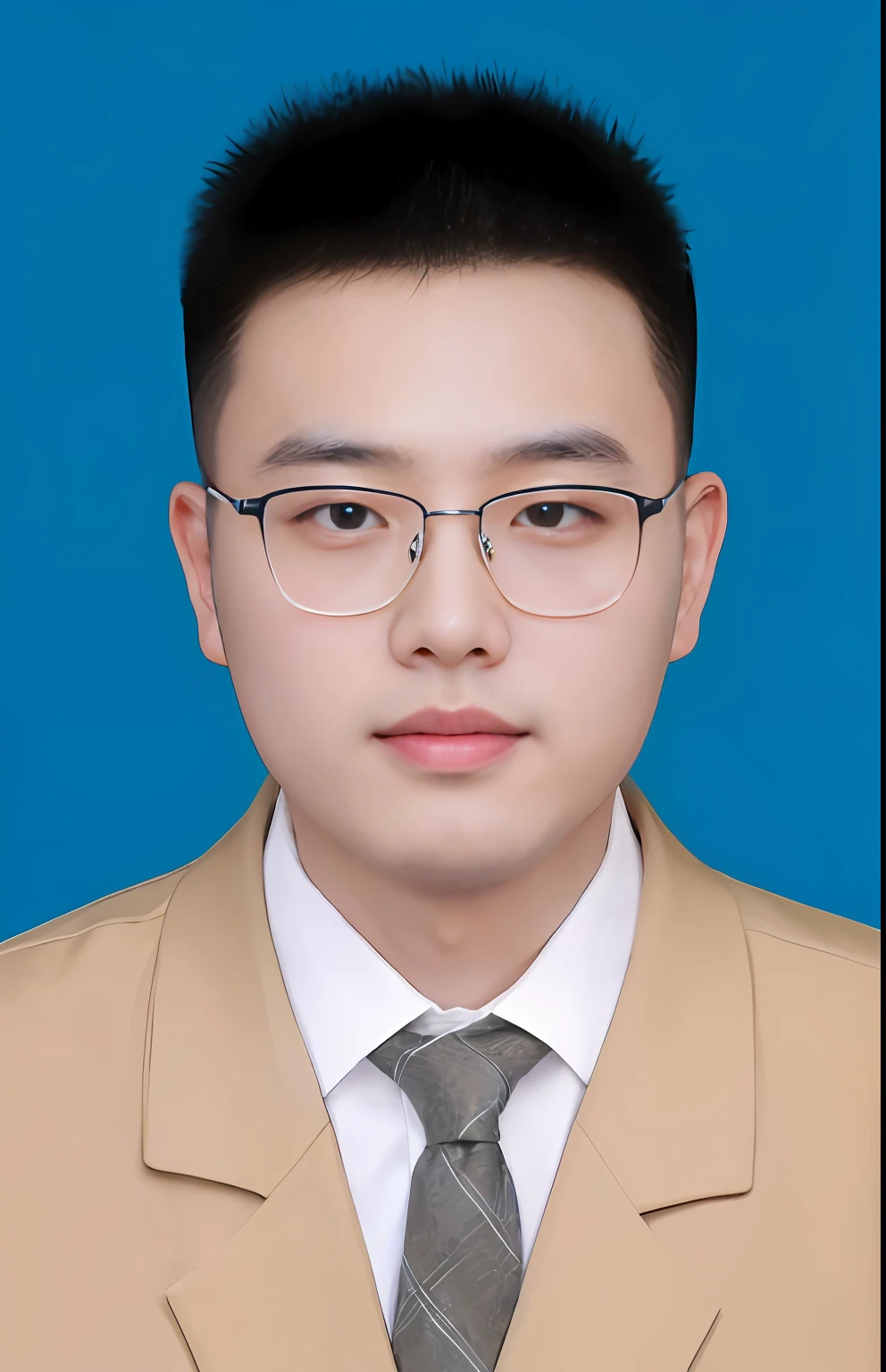 Allard man in tan suit and tie poses for a photo, yanjun cheng, jinyiwei, wenjun lin, Wang Qichao, yihao ren, xintong chen, Li Zixin, huifeng huang, Lin Qifeng, yangjun chen, steve zheng, yuxiang chen, xiaofan zhang